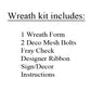 Fall Wreath Kit | Scarecrow - Designer DIY