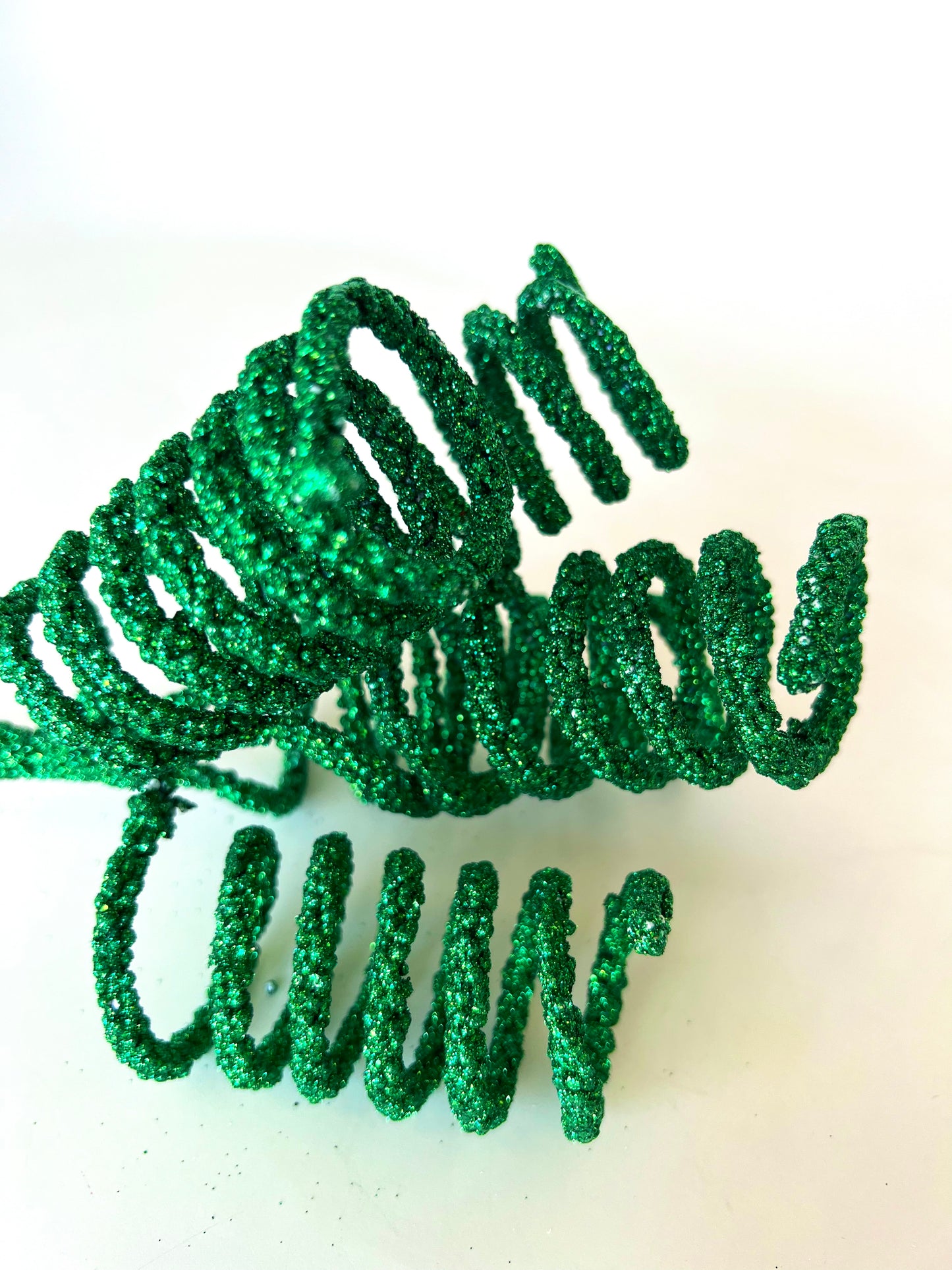 Glitter Curl Pick | Green - Designer DIY