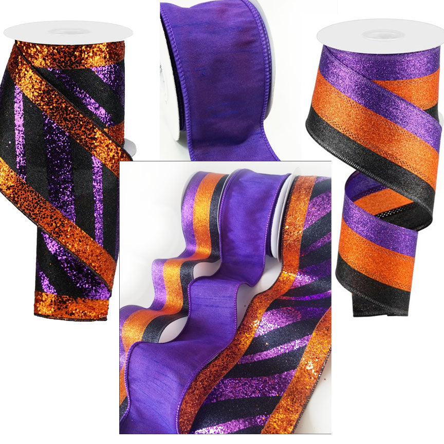 Ribbon Collection | Black Orange Purple - Designer DIY