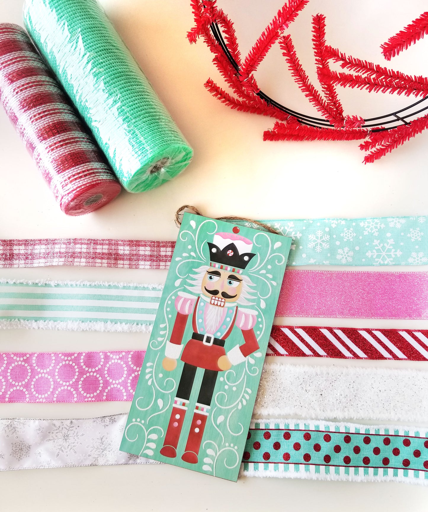 Holiday Nutcracker Wreath Kit | Pastel - Designer DIY