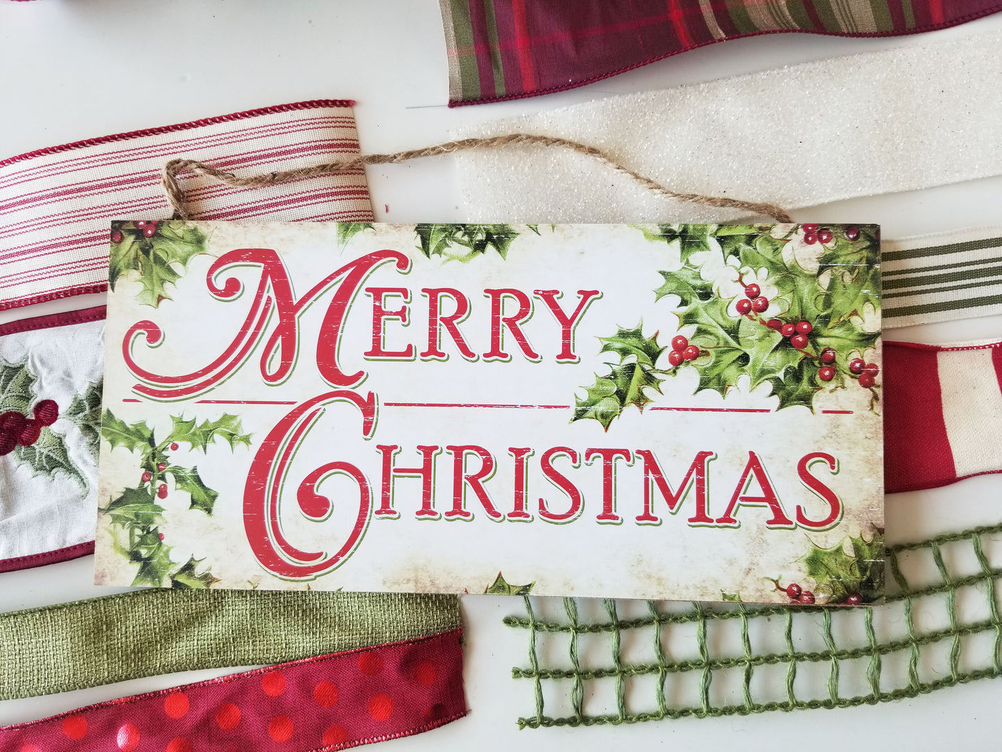 Christmas Wreath Making Kit | Merry Christmas - Designer DIY