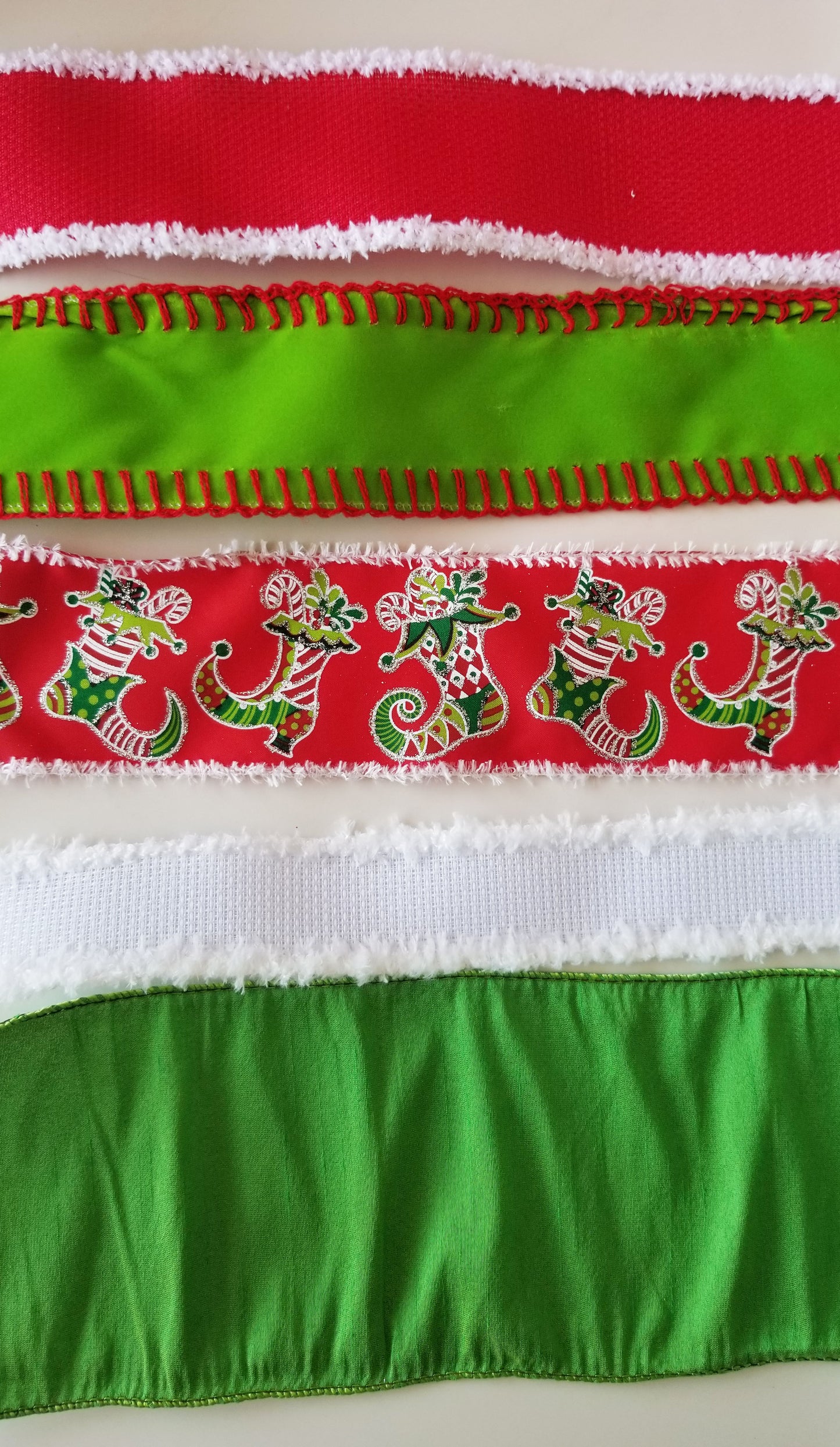 Merry Christmas Wreath Making Kit | Red & Lime - Designer DIY