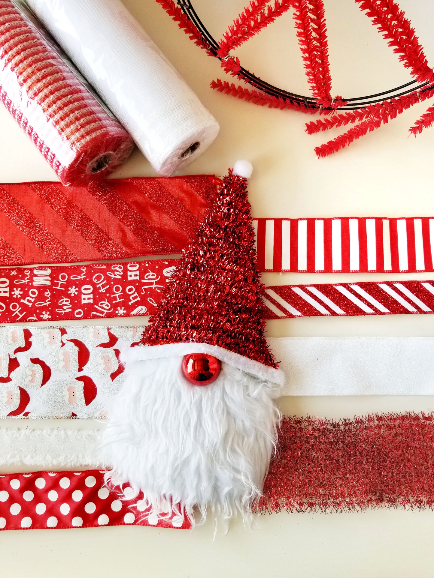 Christmas Wreath Making Wreath | Santa Gnome - Designer DIY