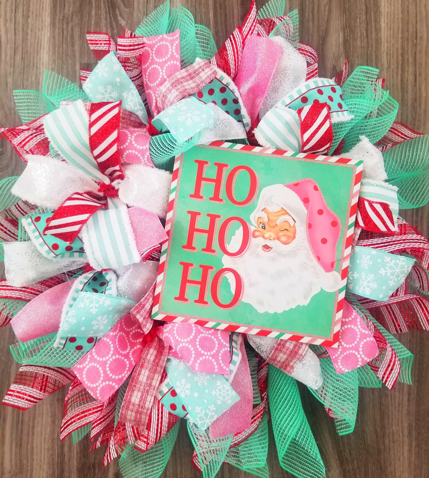 Christmas Wreath Kit | Pastel Santa Claus - Designer DIY