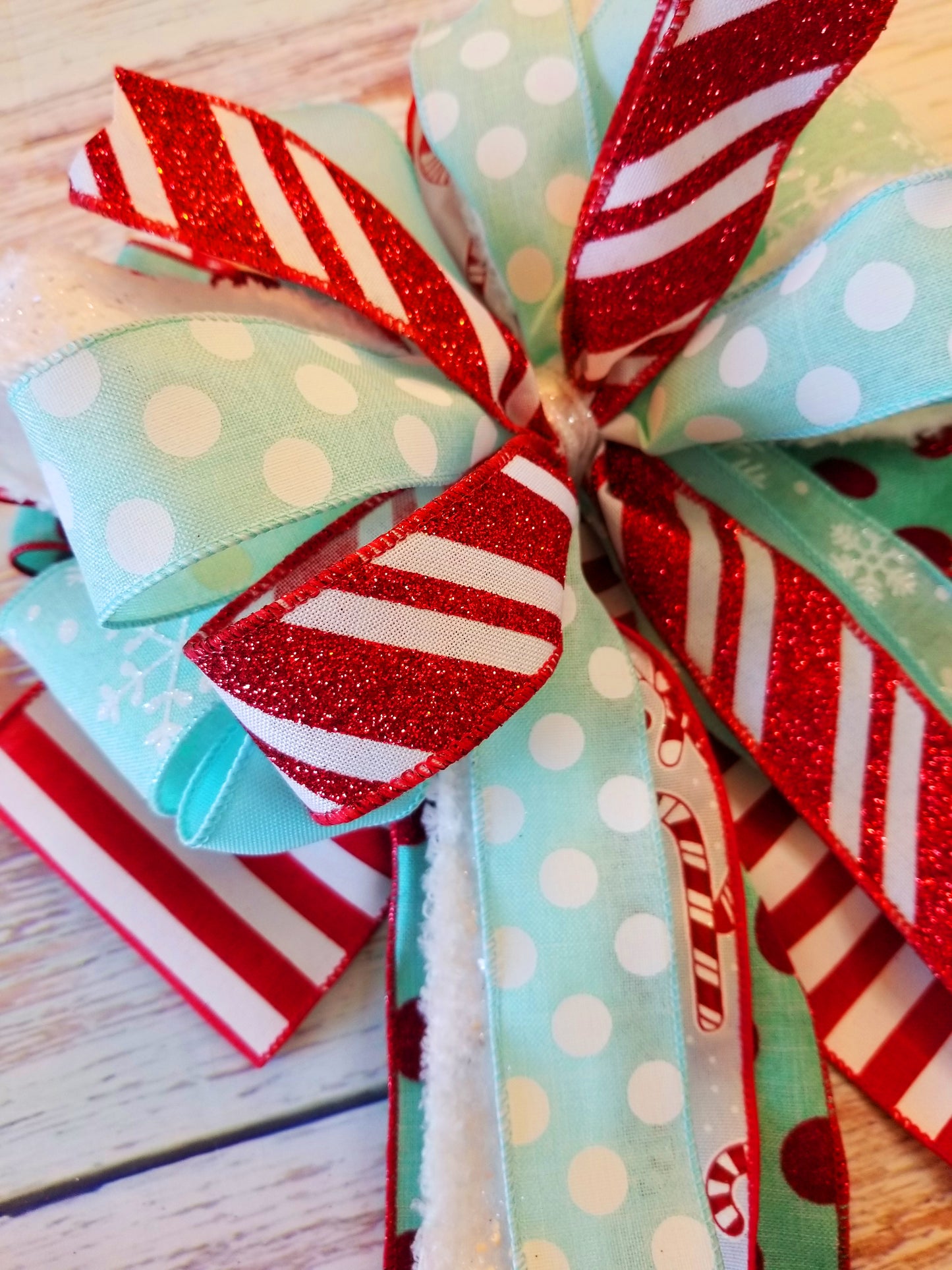 Candy Cane Christmas Bow Making Kit | Advanced - Designer DIY