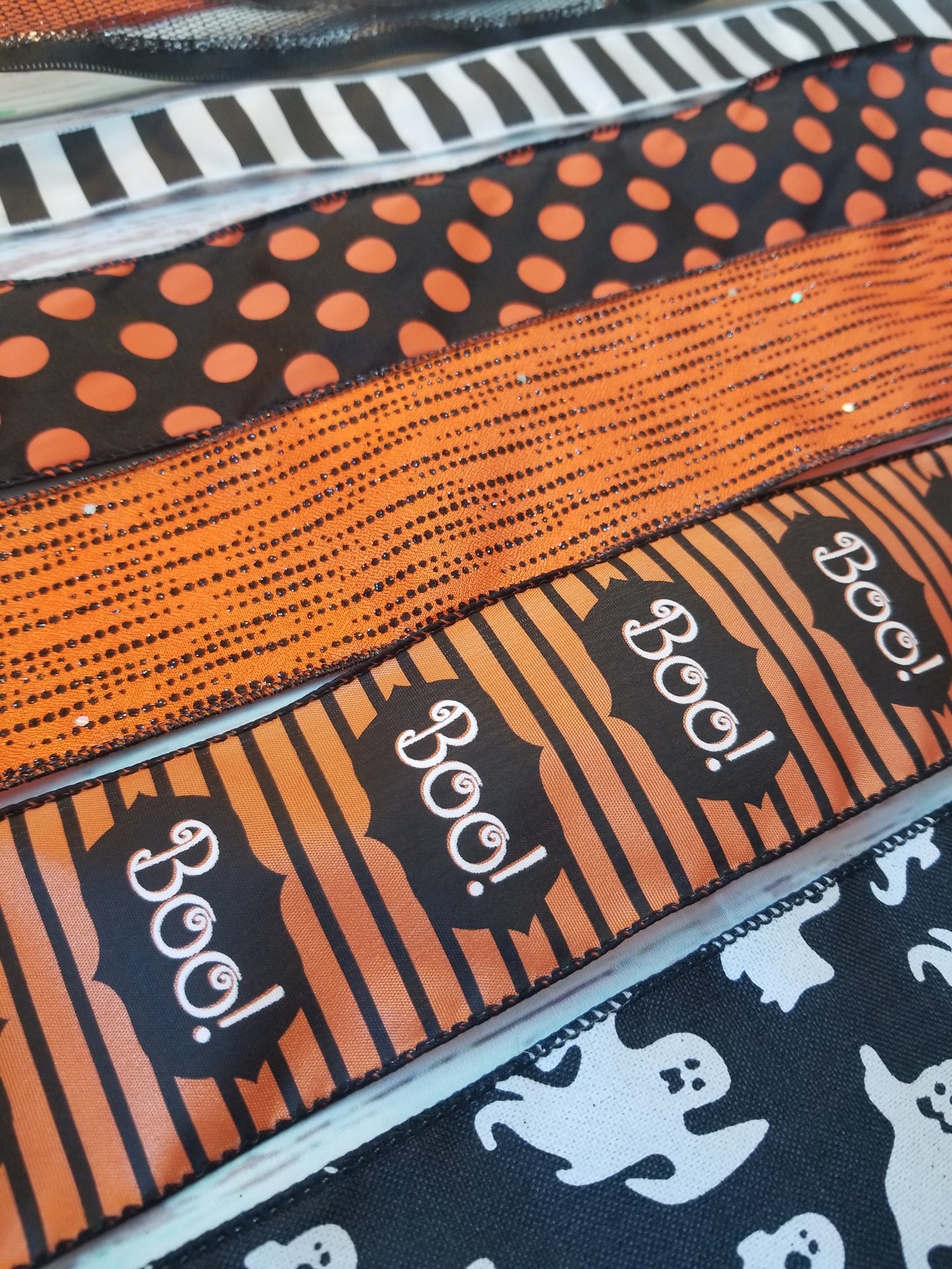 Halloween Bow Making Kit | Advanced | Orange Black - Designer DIY