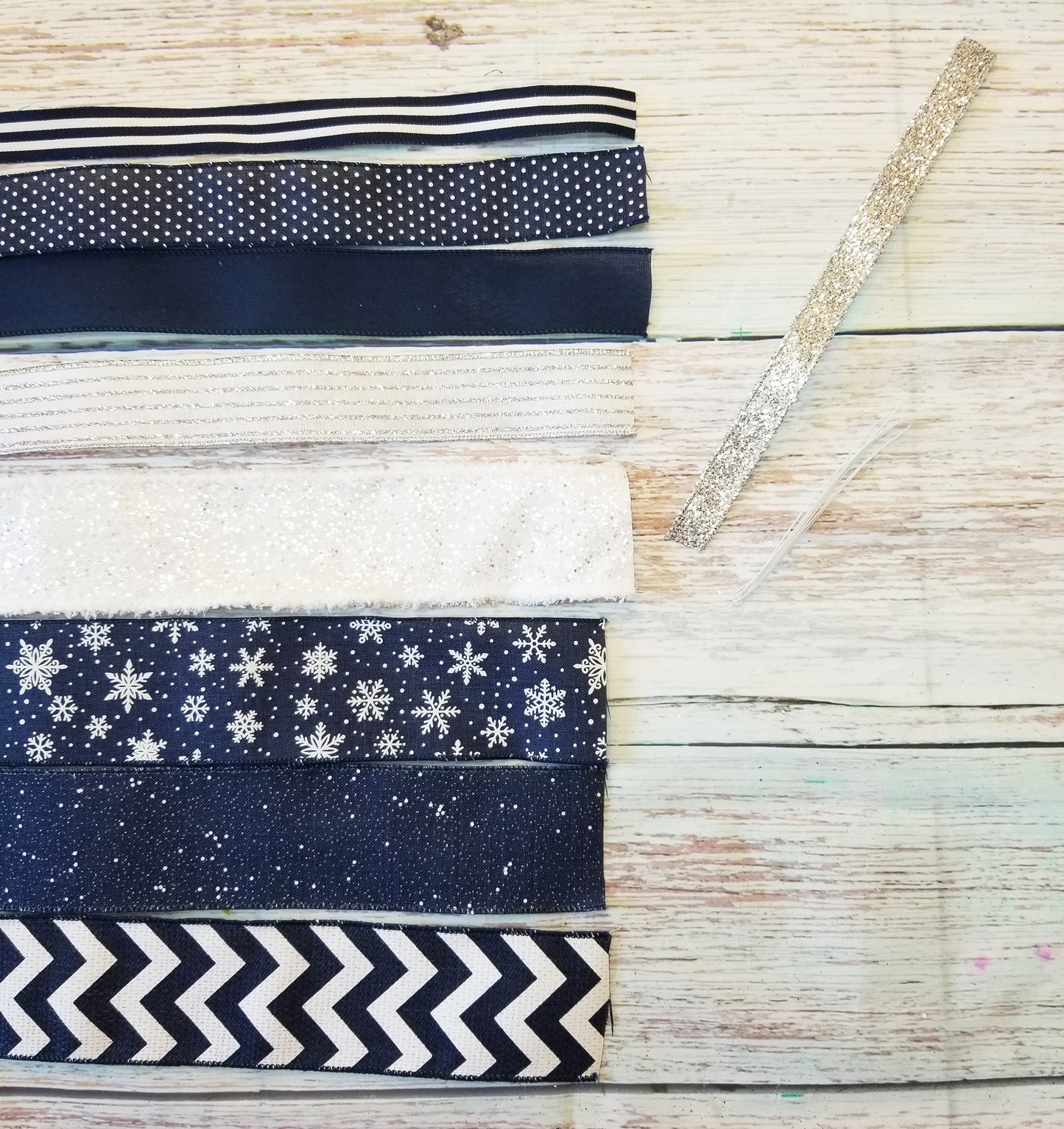 Navy Snowflake Bow Making Kit | Advanced - Designer DIY