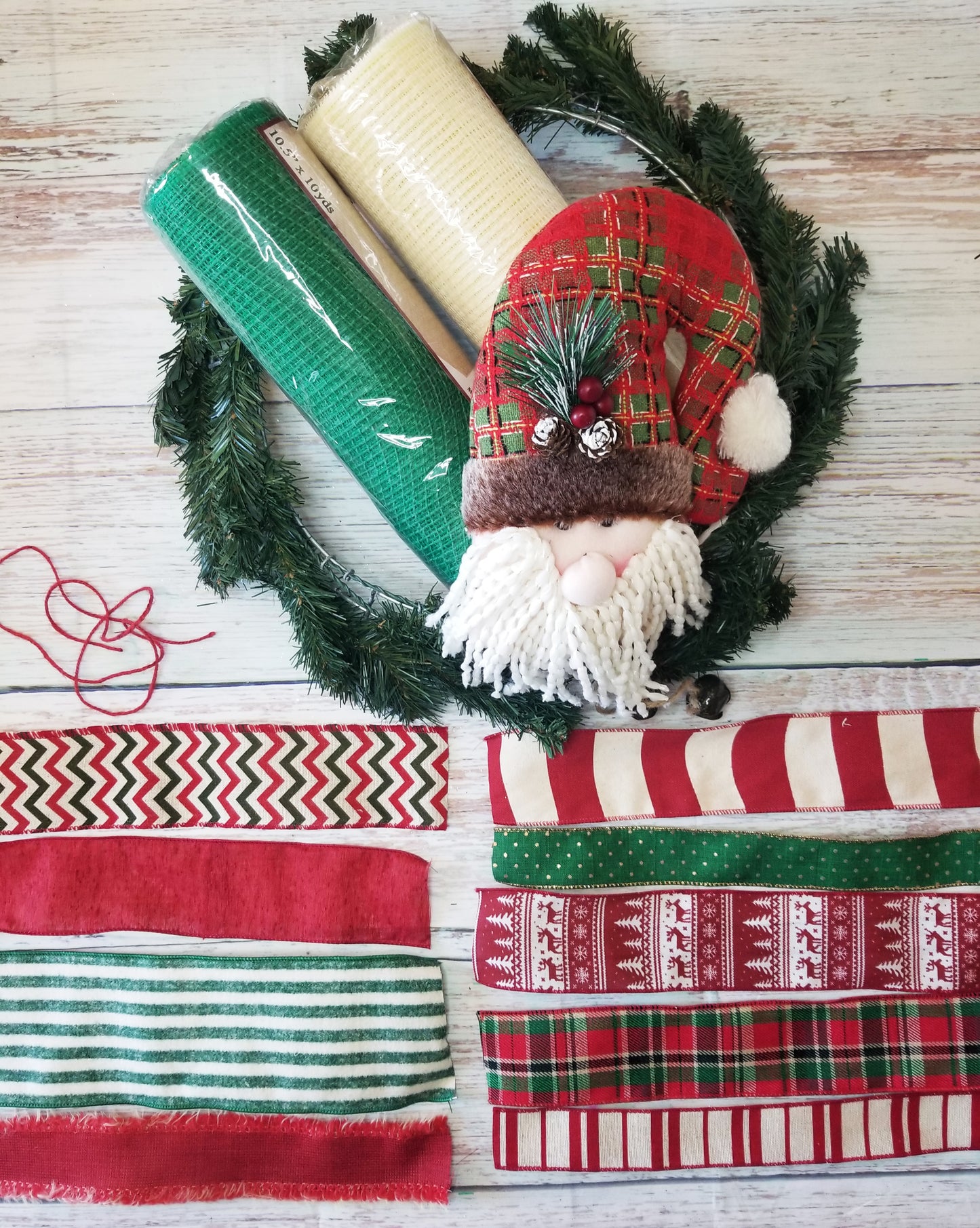 Christmas Santa Wreath Kit - Designer DIY