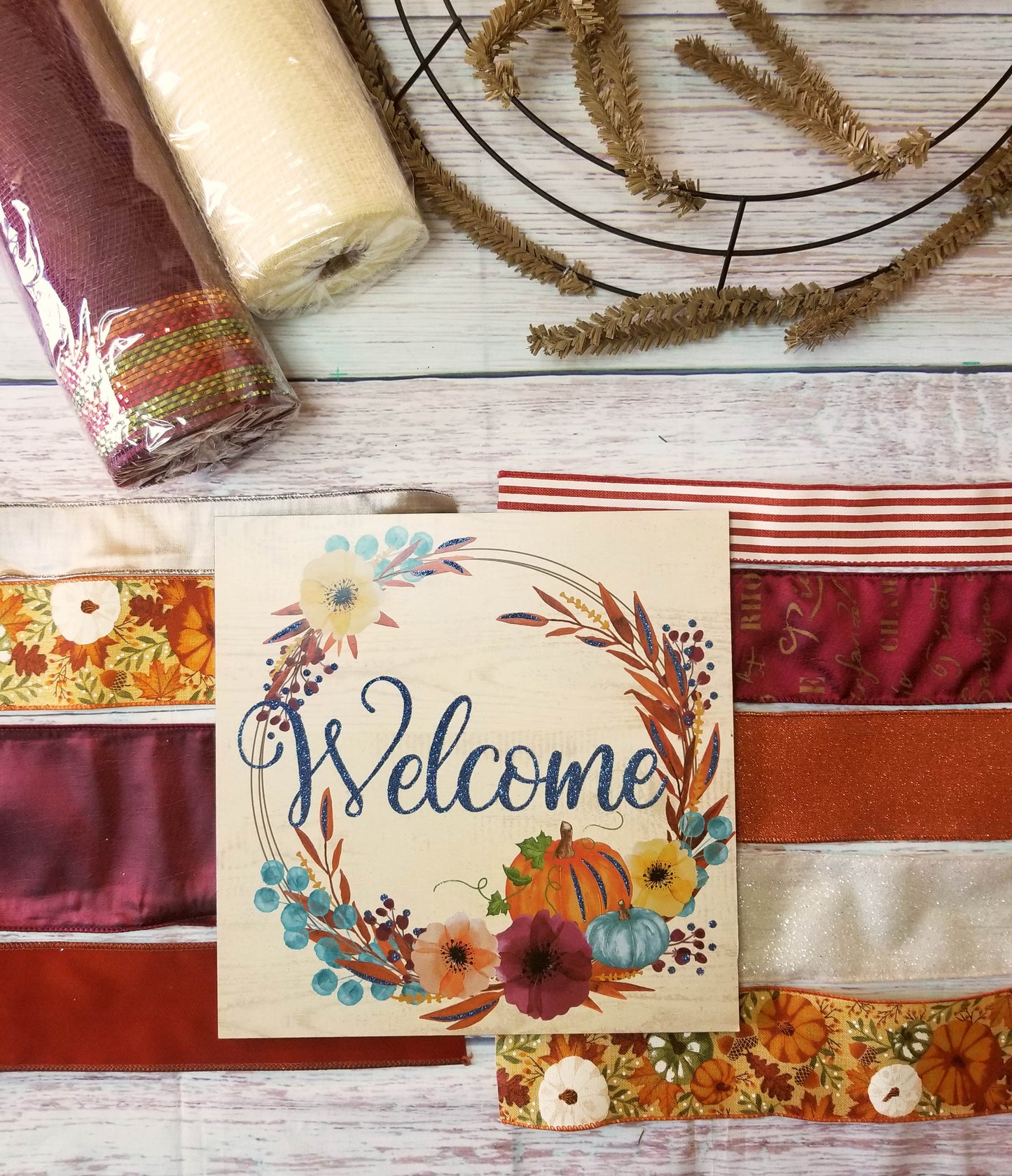 Fall Wreath Kit | Harvest Welcome - Designer DIY