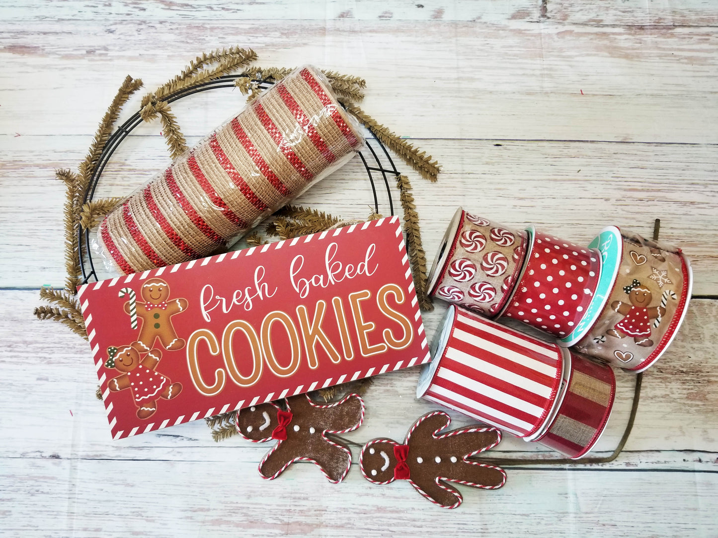 Gingerbread Wreath Making Kit - Designer DIY