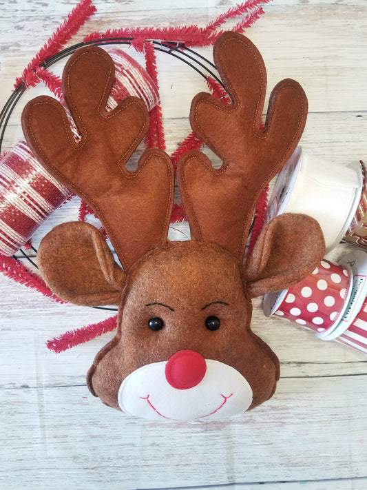 Christmas Reindeer Wreath Making Kit - Designer DIY