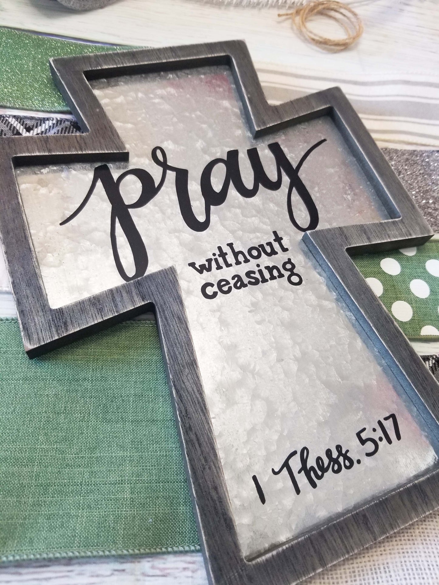 Religious Wreath Kit | Pray Without Ceasing - Designer DIY