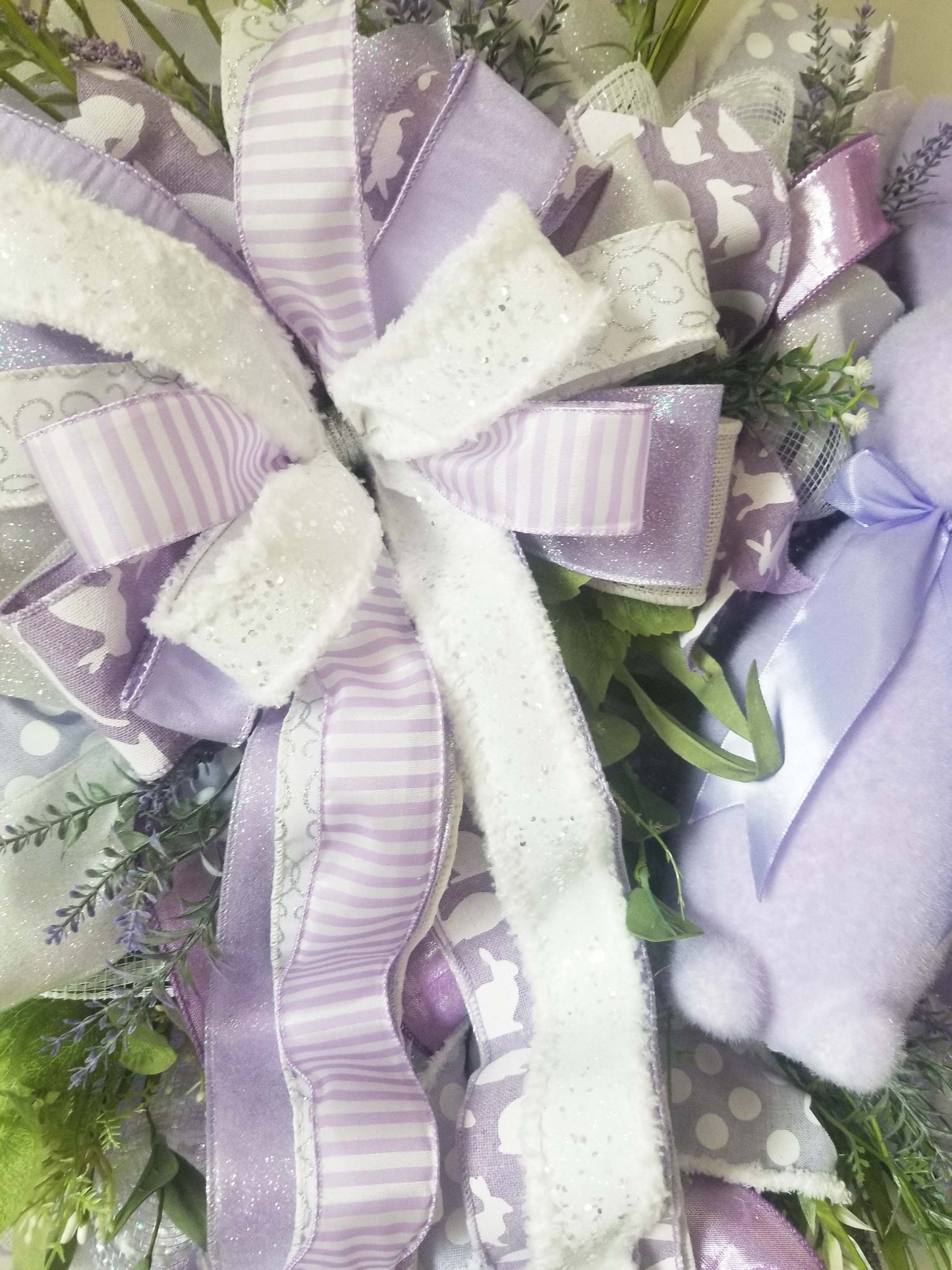 Lavender Easter Bunny Wreath - Designer DIY