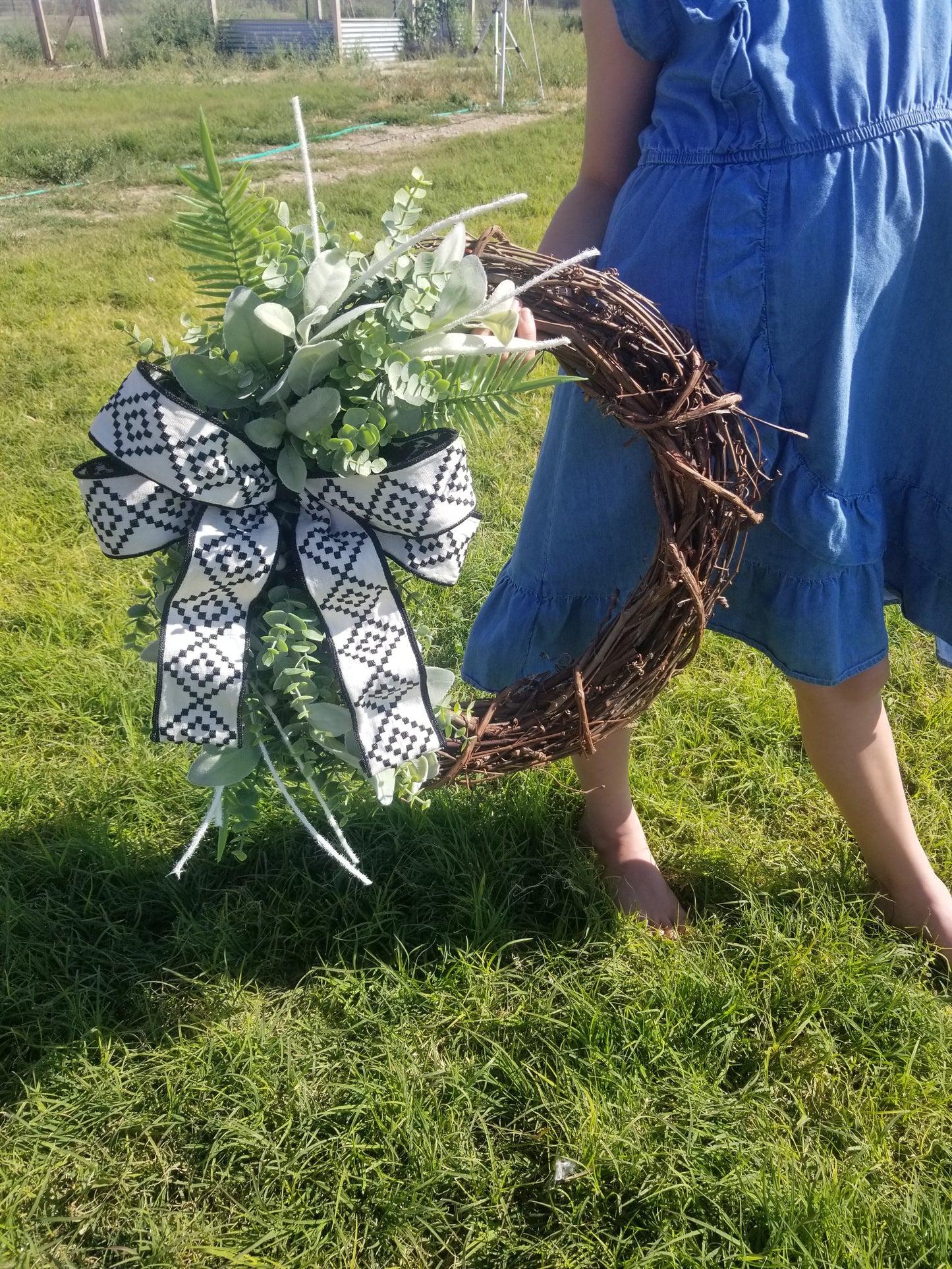 Greenery Wreath for Door - Designer DIY