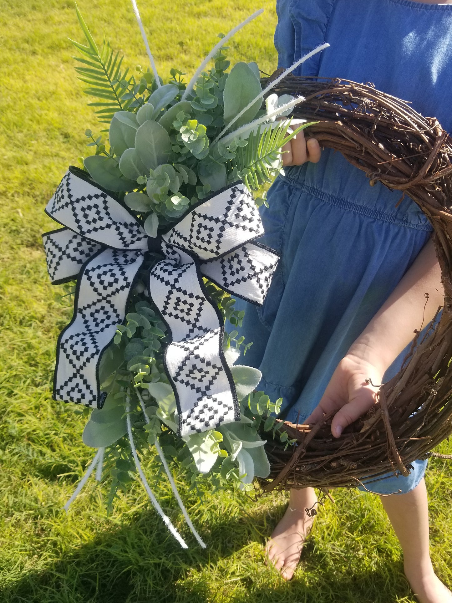 Greenery Wreath for Door - Designer DIY