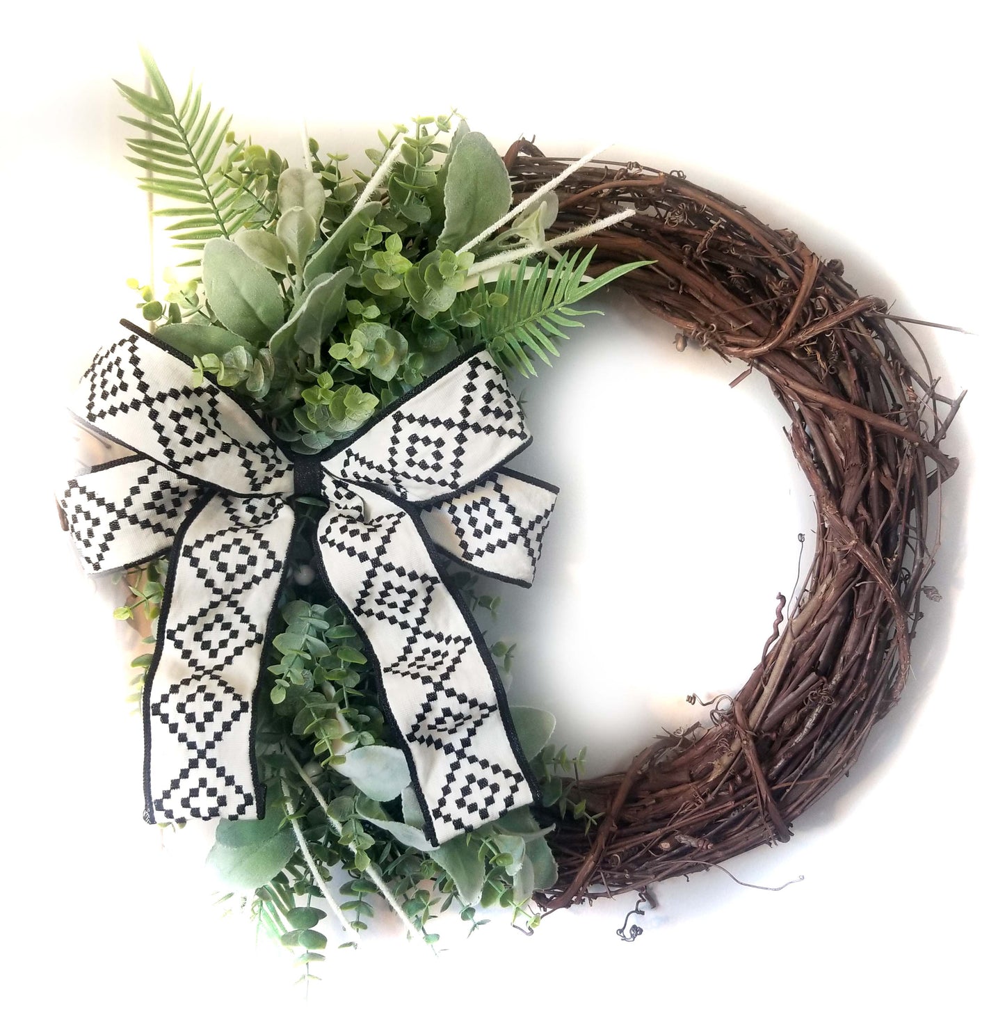 Greenery Wreath for Door - Designer DIY