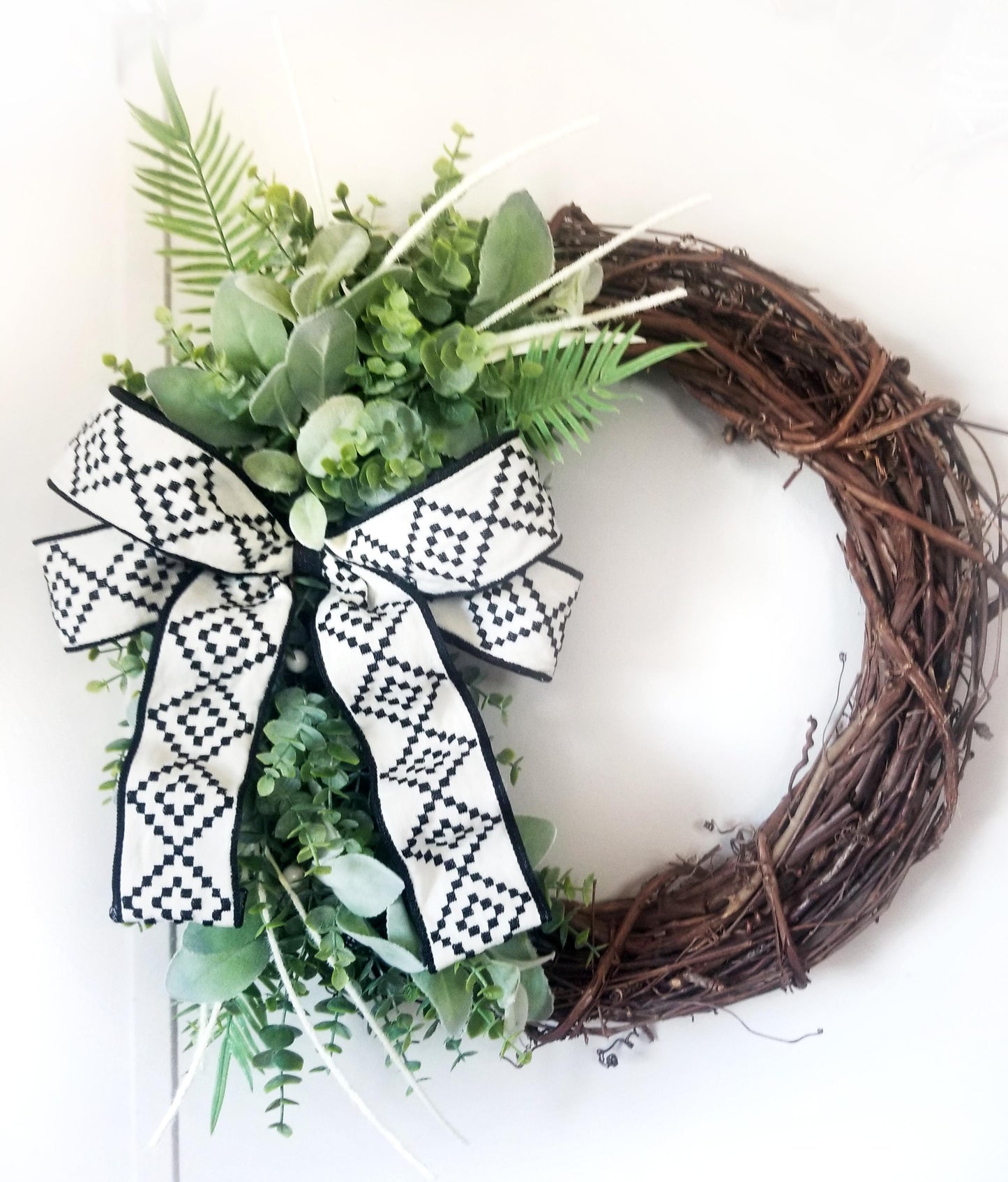 Greenery Wreath for Door - Designer DIY