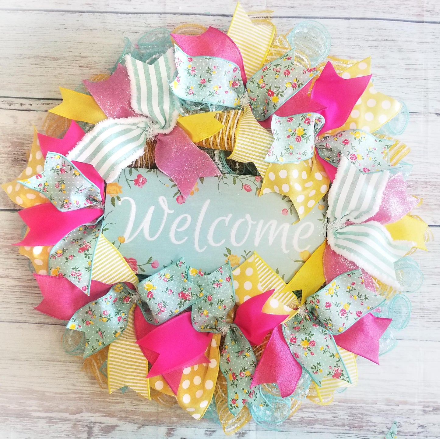 Welcome Wreath | Spring Florals - Designer DIY