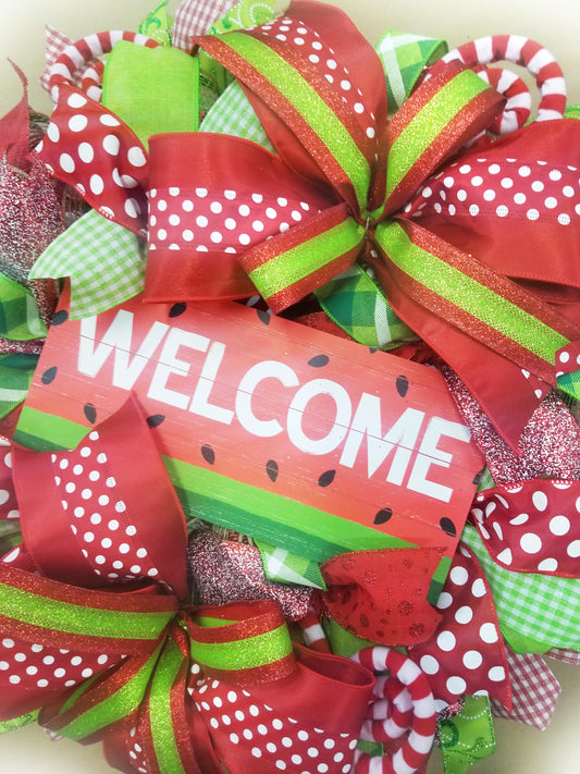 Watermelon Wreath | Welcome