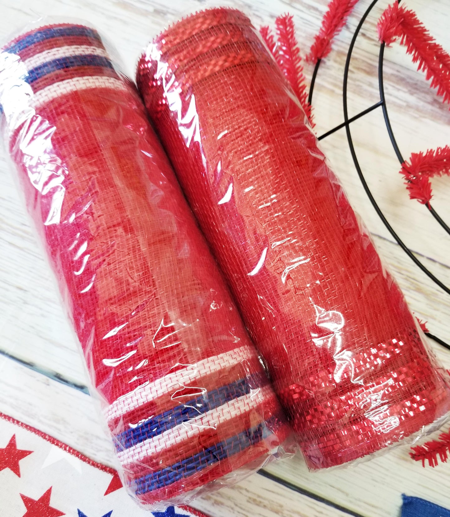 Patriotic Wreath Kit | American Flag Welcome - Designer DIY