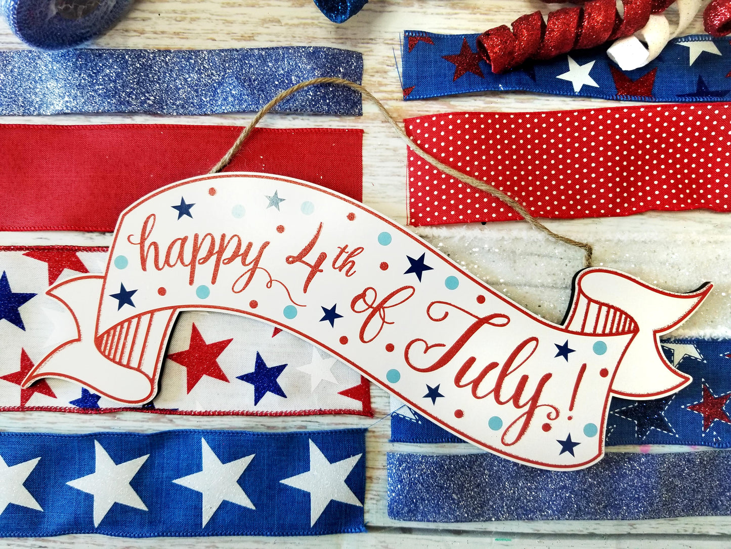 Patriotic Wreath Kit | Happy 4th of July - Designer DIY