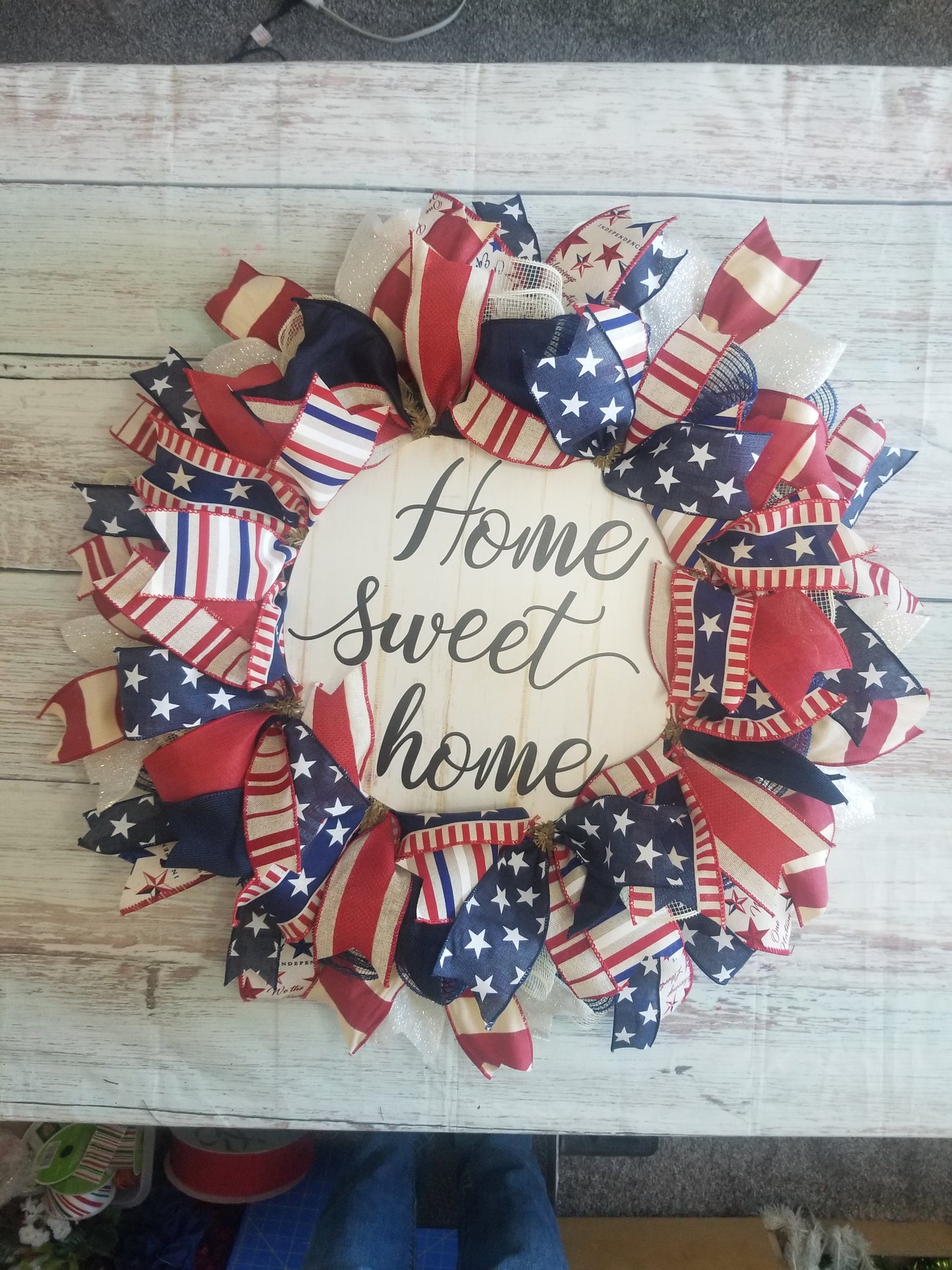 Patriotic Wreath Kit | Home Sweet Home - Designer DIY