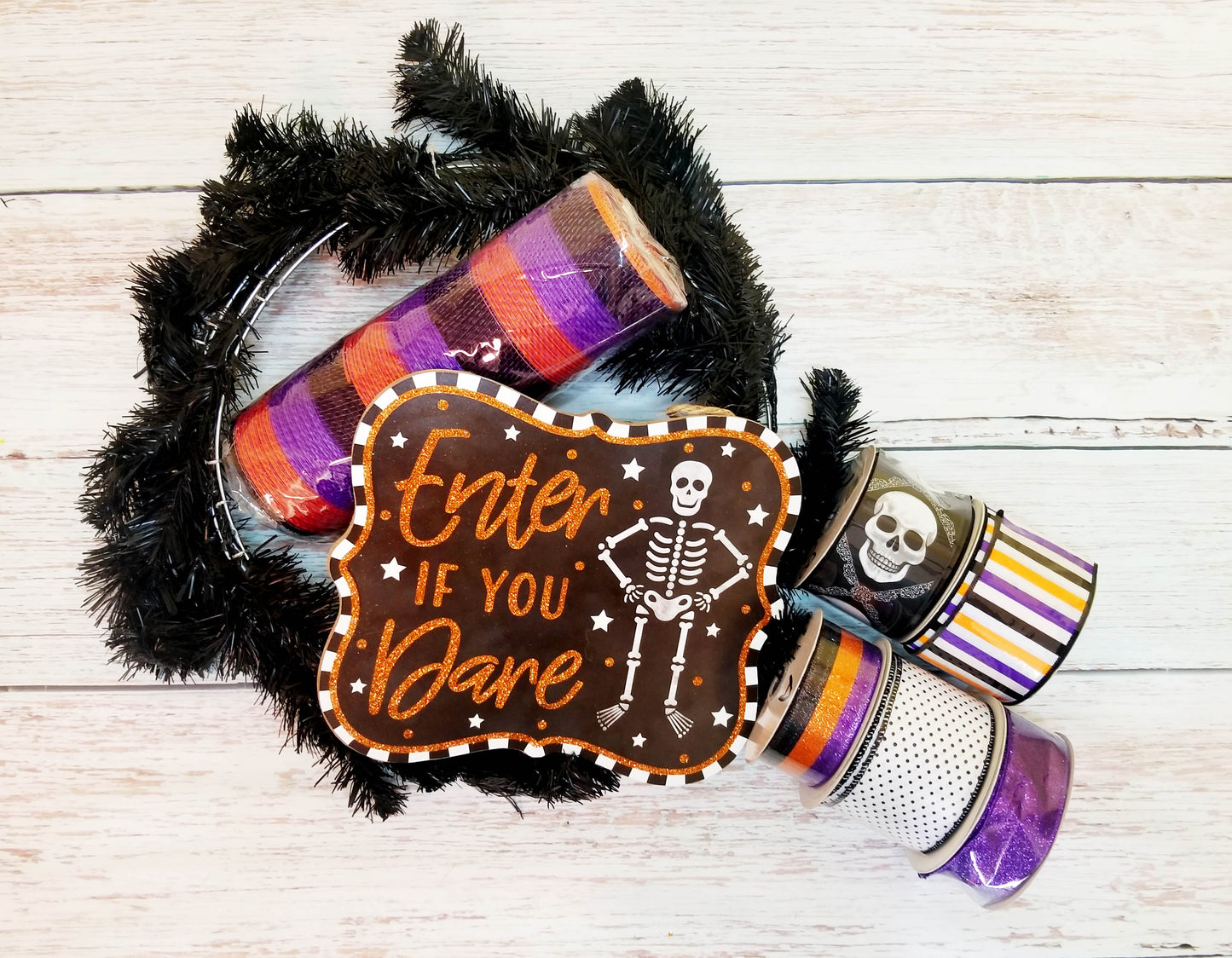 Halloween Wreath Making Kit | Enter If You Dare