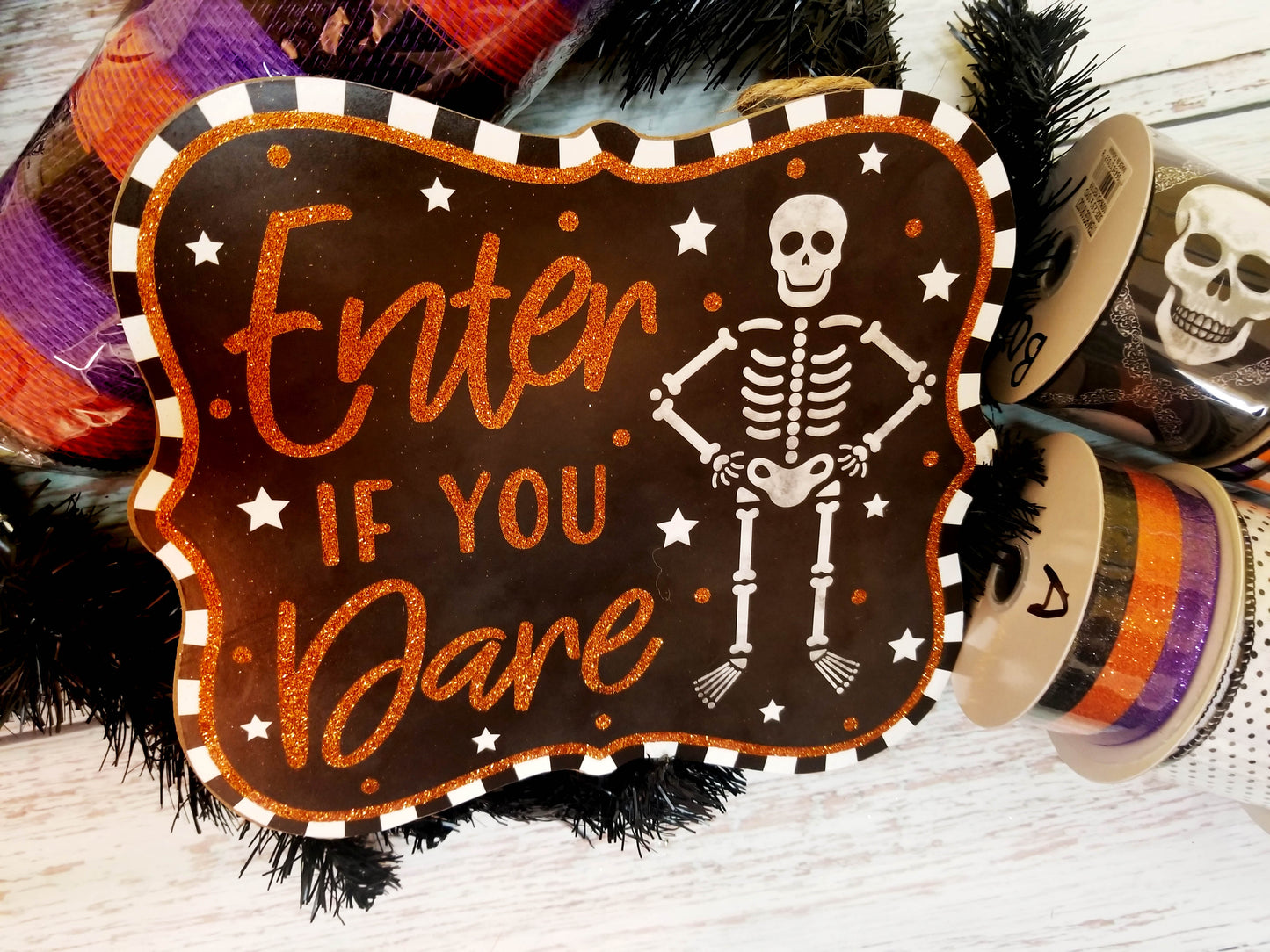 Halloween Wreath Making Kit | Enter If You Dare