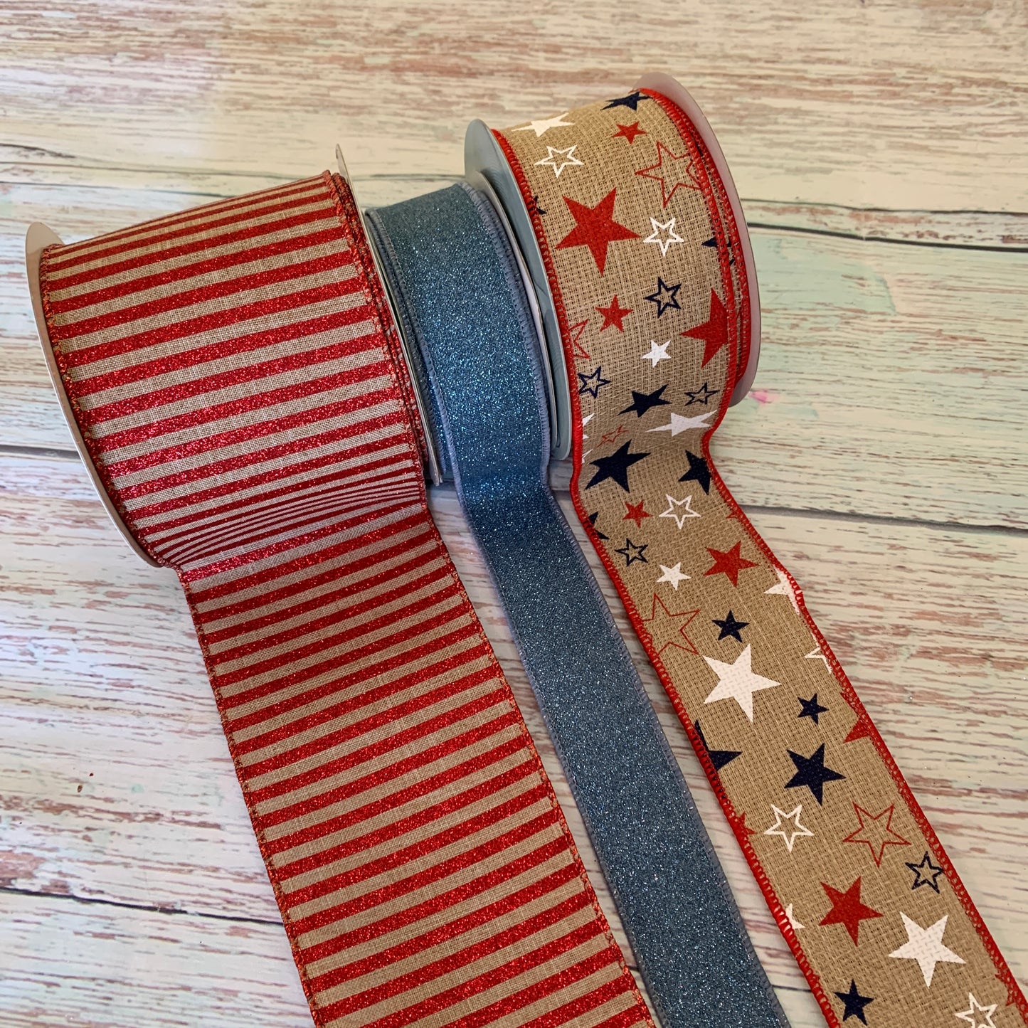 Ribbon Collection | Denim Patriotic Star