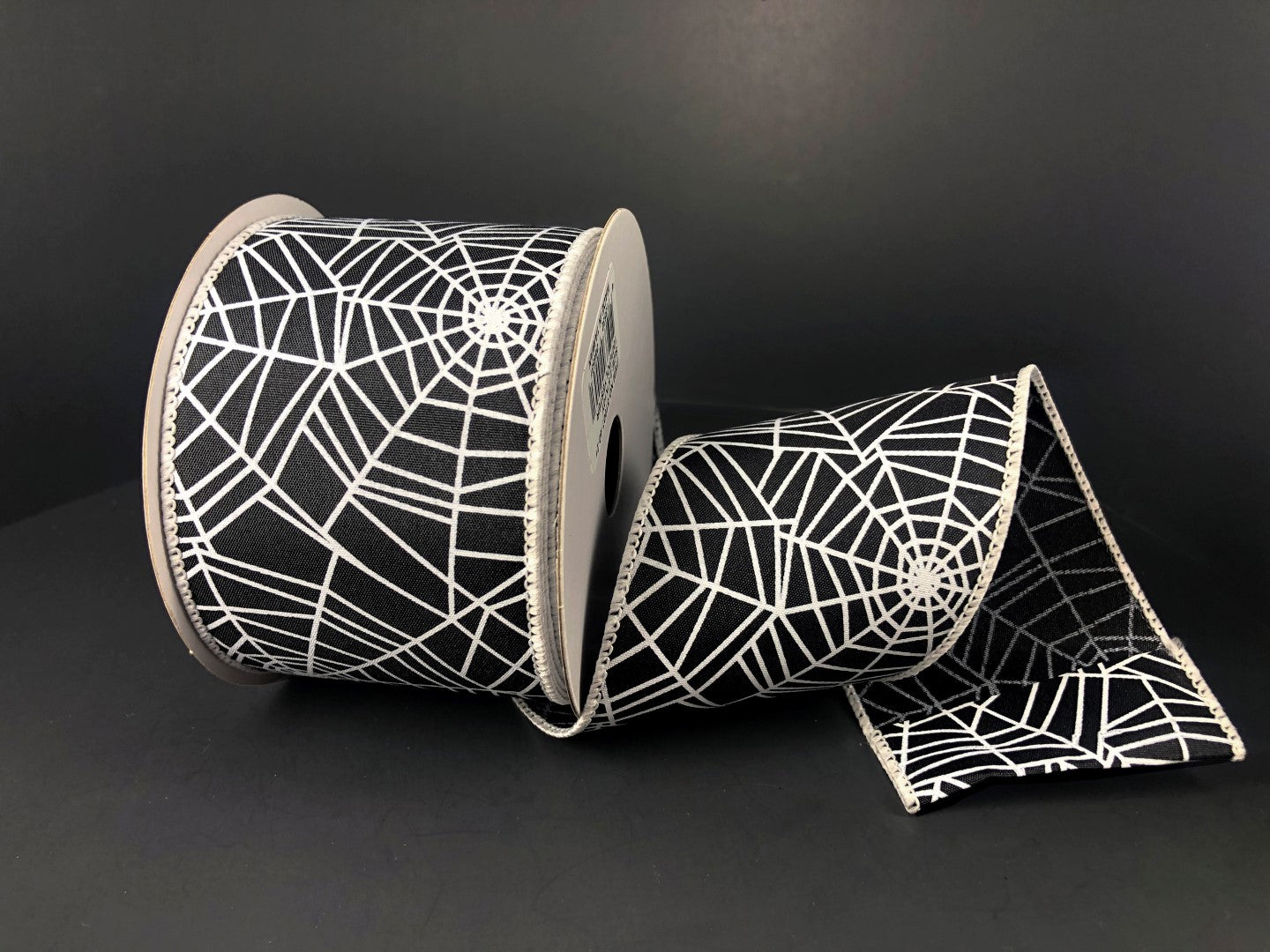2.5" Black Spider Web Ribbon - Designer DIY