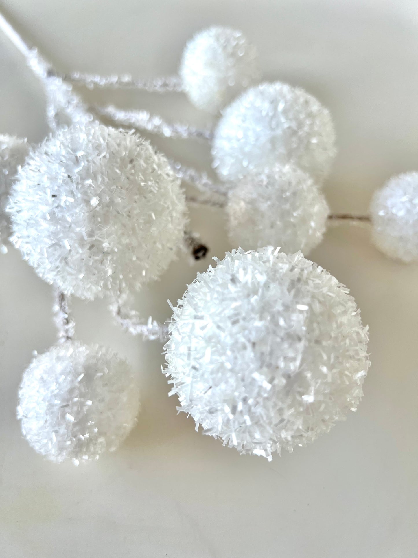 White Sparkly Ball Pick | 24 Inch - Designer DIY