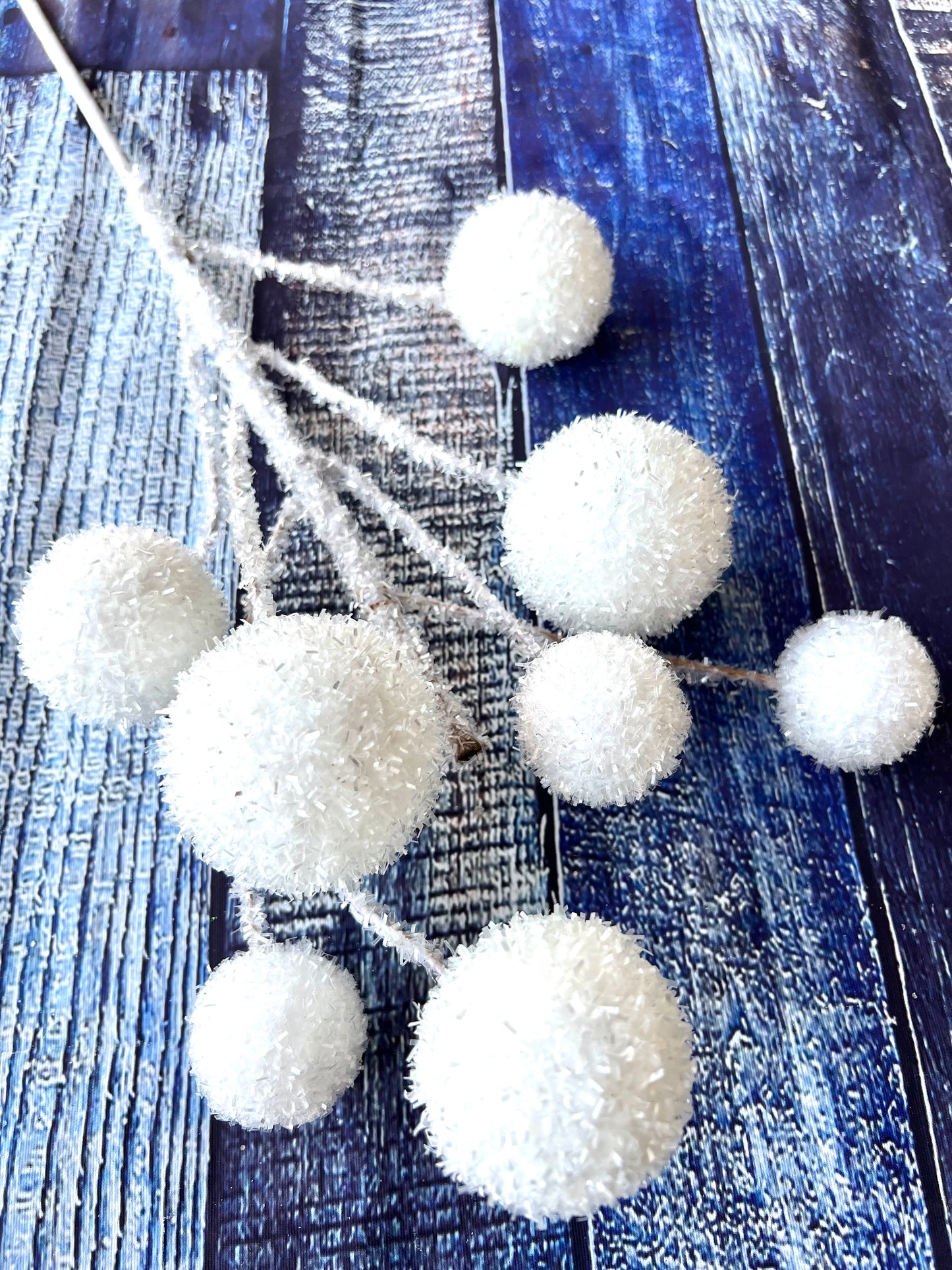 White Sparkly Ball Pick | 24 Inch - Designer DIY