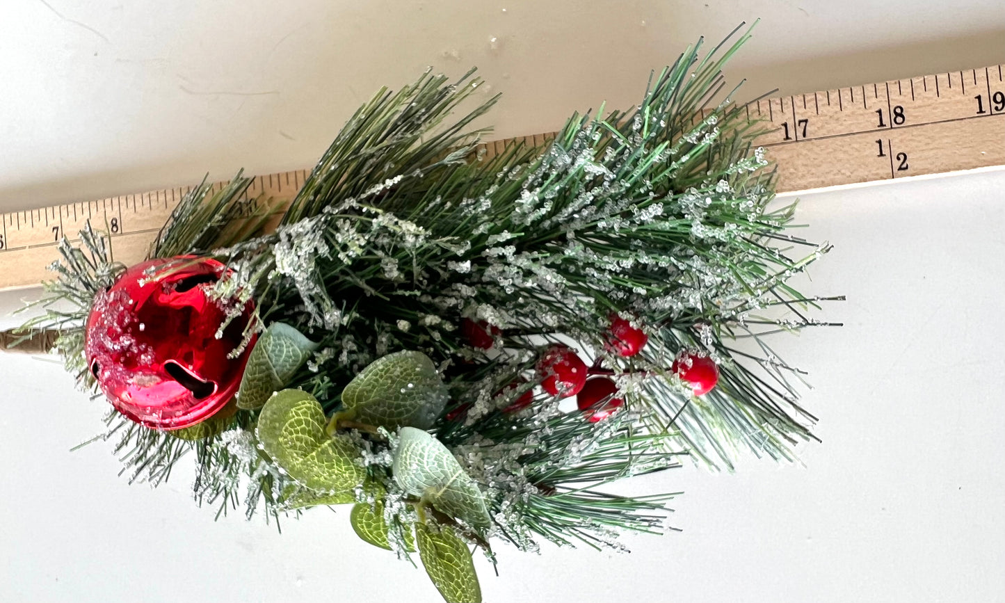 Frosted Pine and Berry Pick | Red - Designer DIY