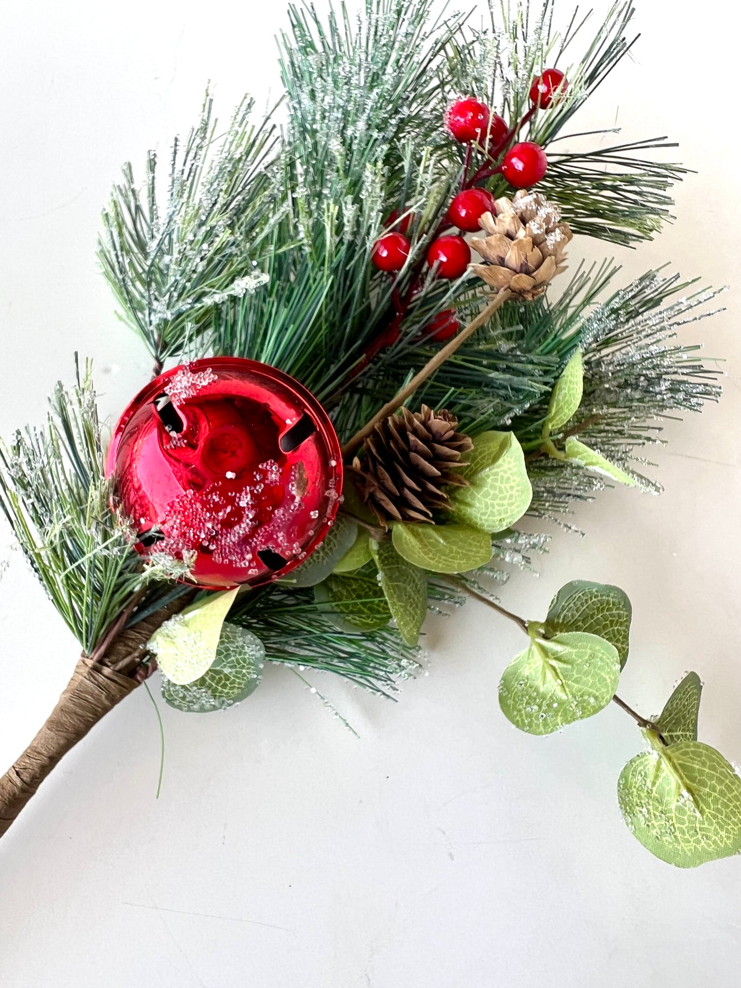 Frosted Pine and Berry Pick | Red - Designer DIY