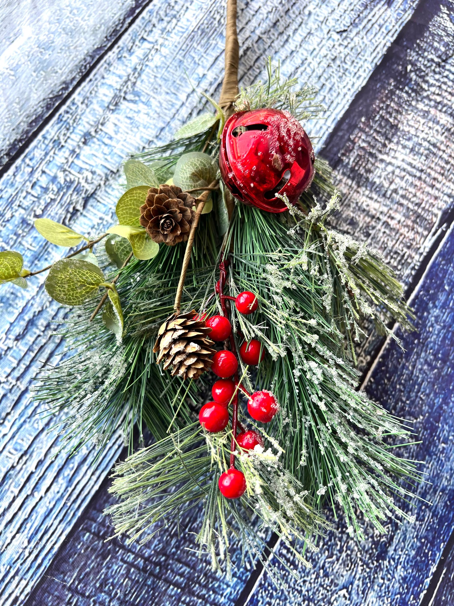 Frosted Pine and Berry Pick | Red - Designer DIY