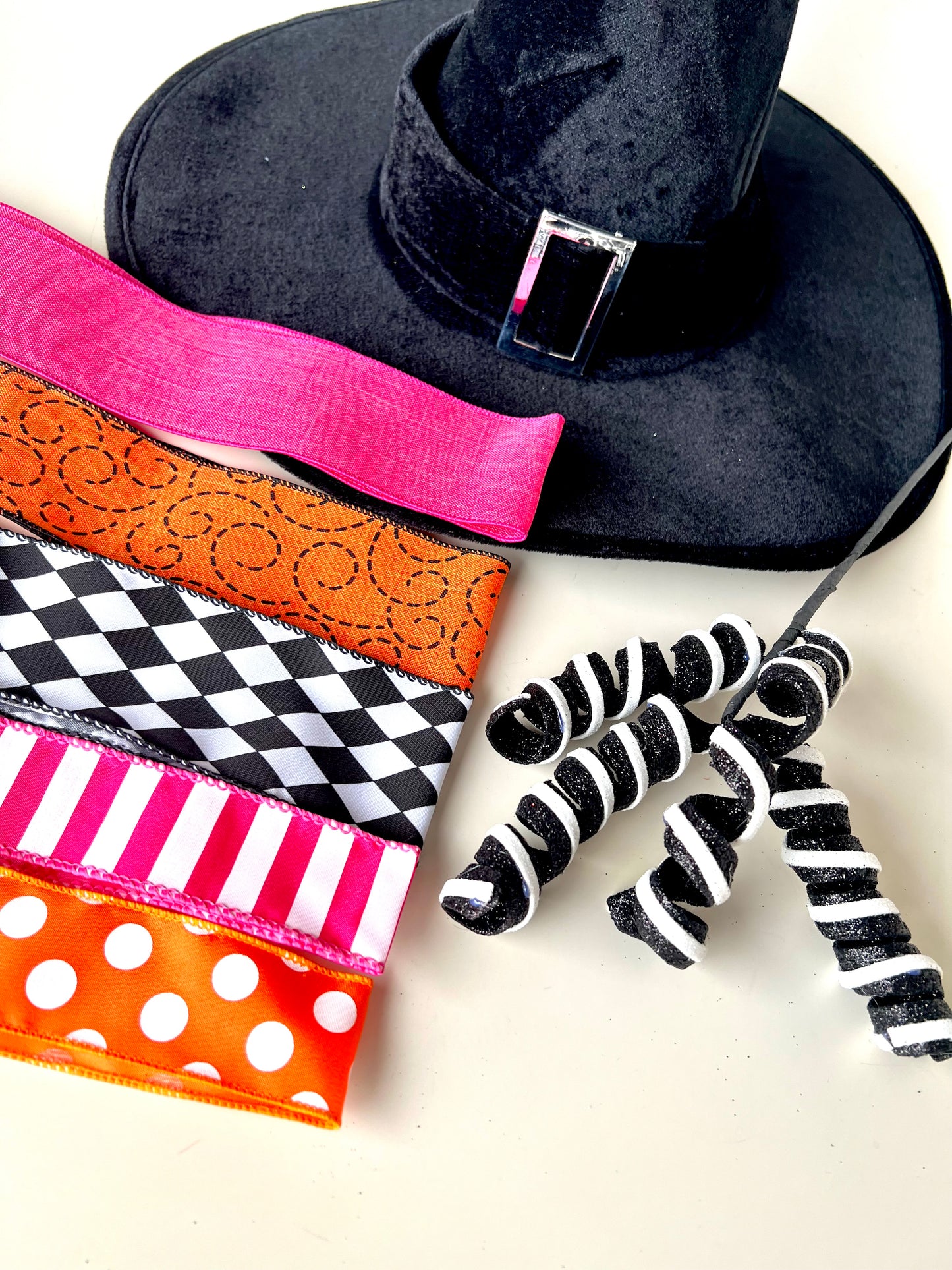 DIY Witch Hat Kit | Pink, Orange, Black - Designer DIY
