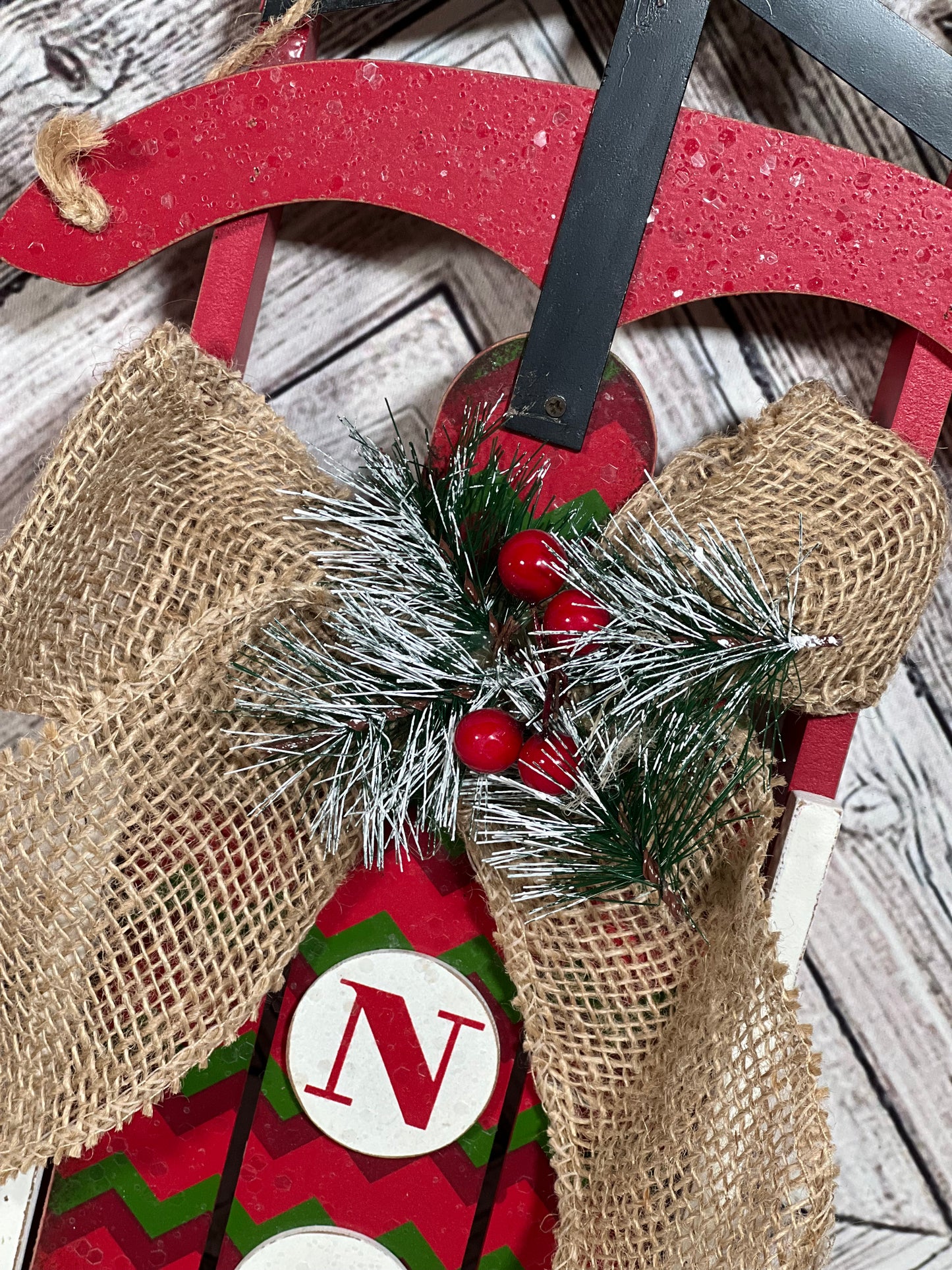 Christmas Sled Decor | Noel