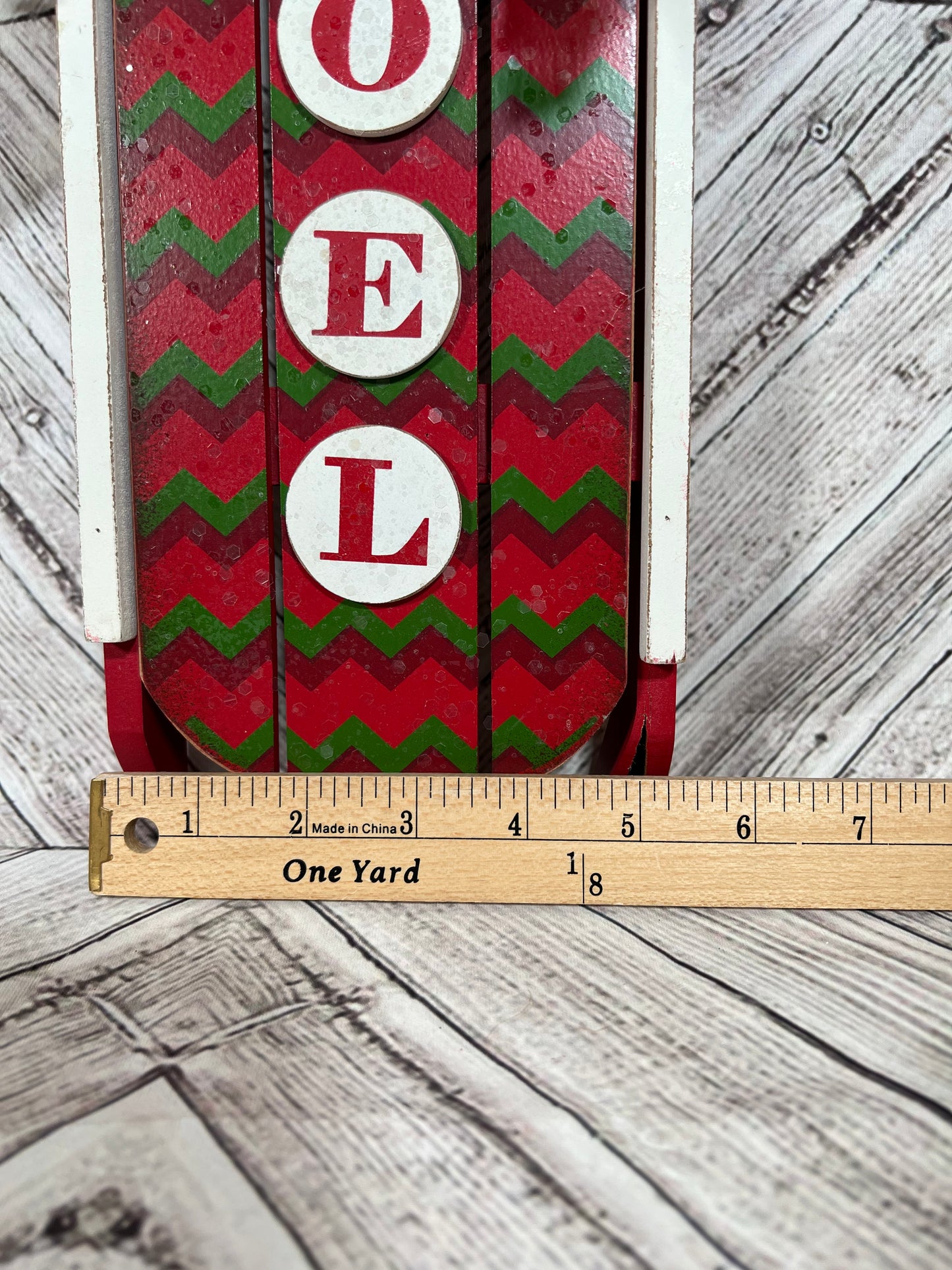 Christmas Sled Decor | Noel