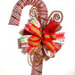 Candy Cane Door Hanger | Red & White Stripe - Designer DIY
