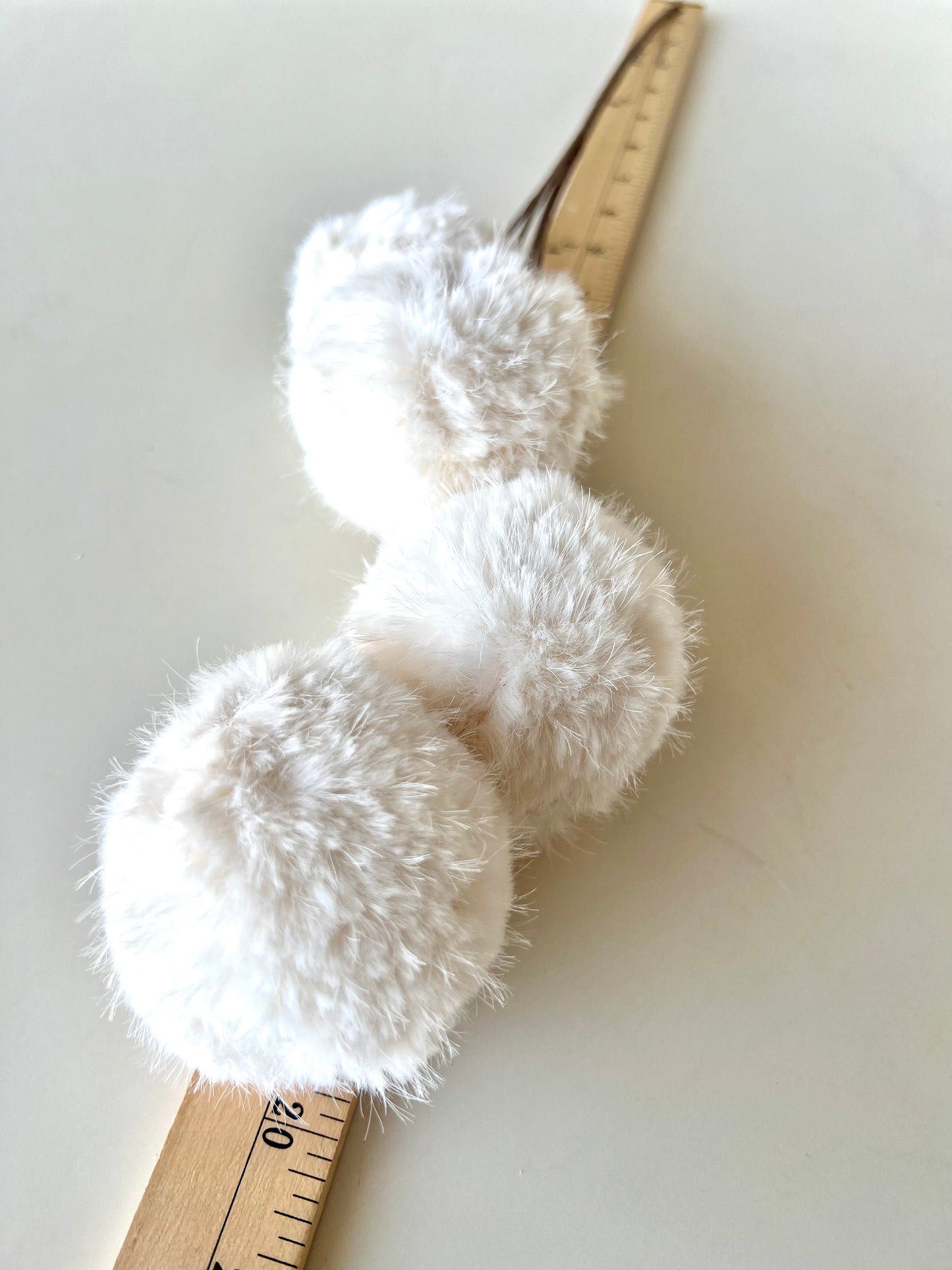 White Furry Ball Pick - Designer DIY