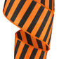 Orange & Black Stripe Ribbon - Designer DIY