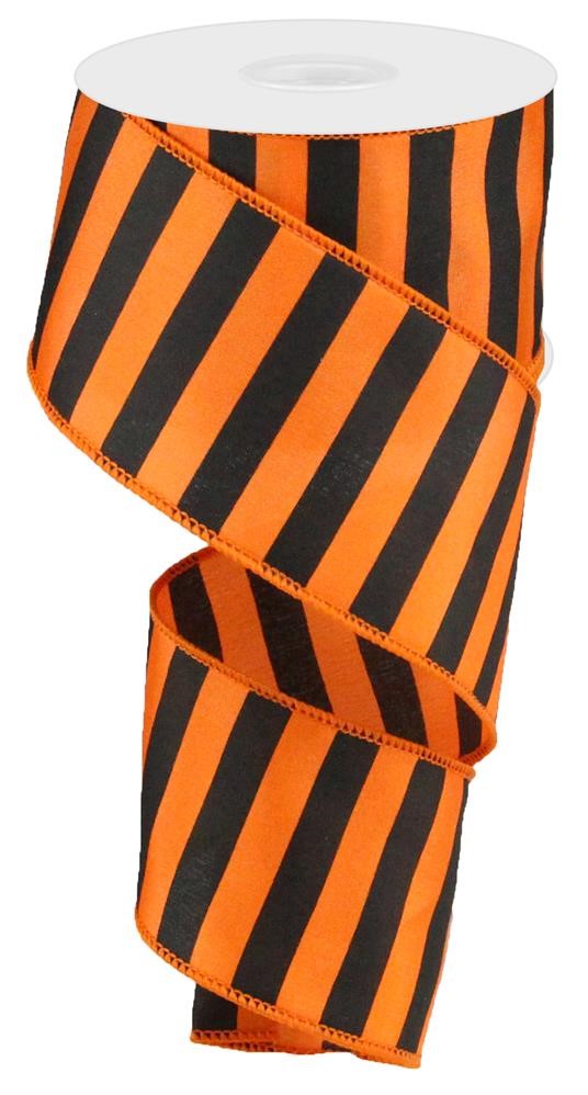 Orange & Black Stripe Ribbon - Designer DIY