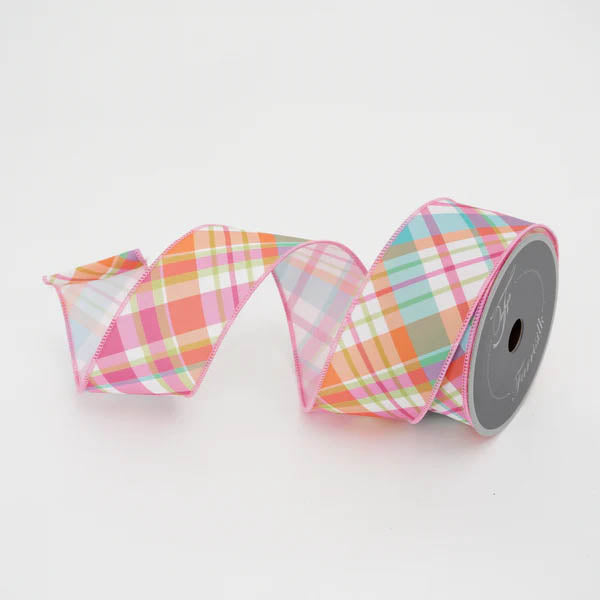 2.5" Gumdrop Plaid DESIGNER Ribbon - Designer DIY