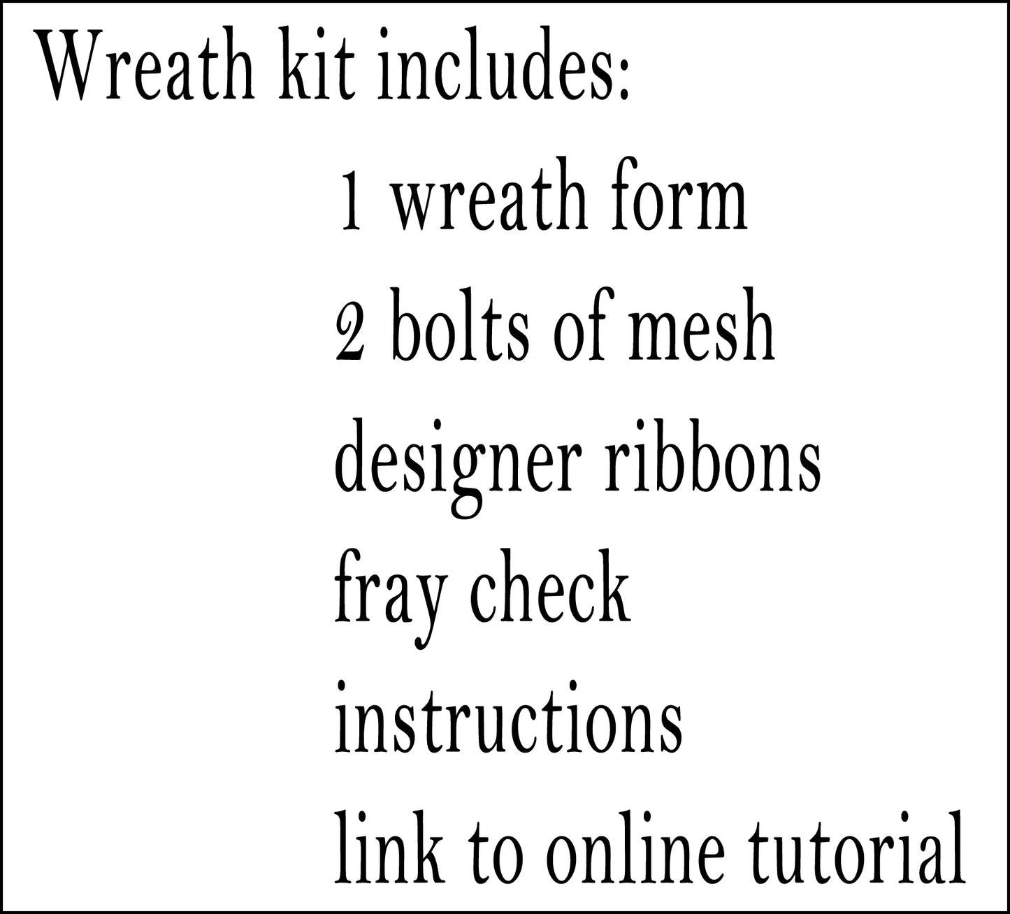 Everyday DIY Wreath Kit - Designer DIY