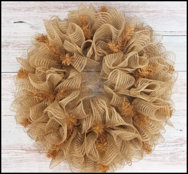 10.5" Natural Poly Jute Mesh - Designer DIY