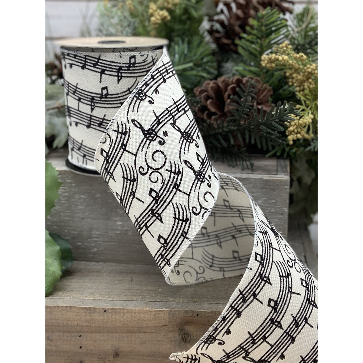 4" Music Note DESIGNER Ribbon - Designer DIY