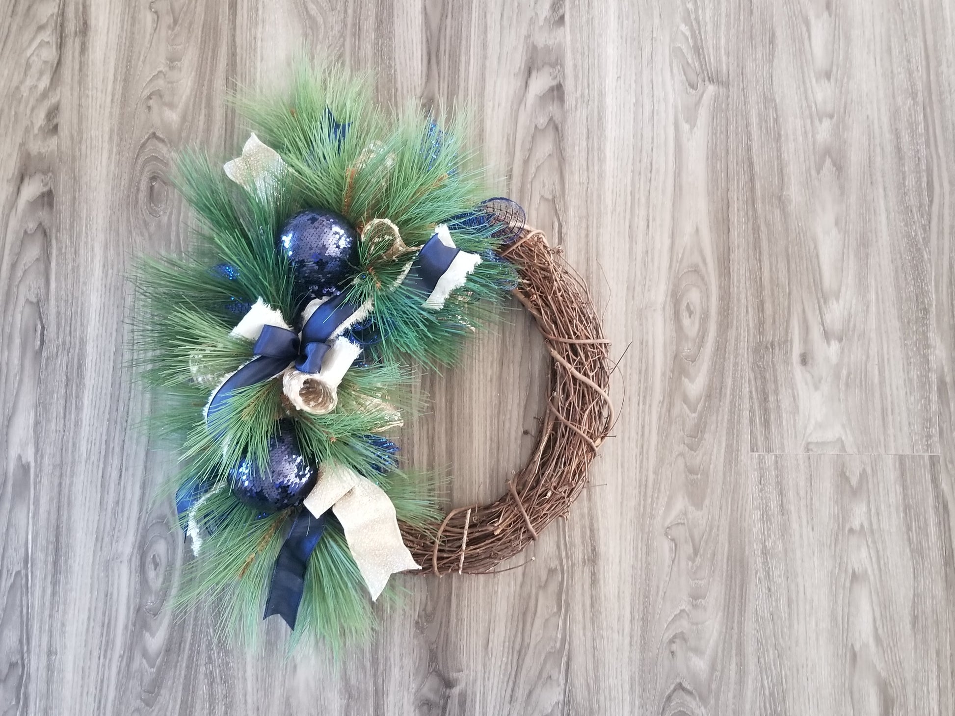 Winter Grapevine Wreath - Designer DIY