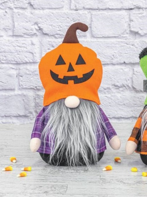 Jack O Lantern Halloween Gnome Shelf Sitter - Designer DIY