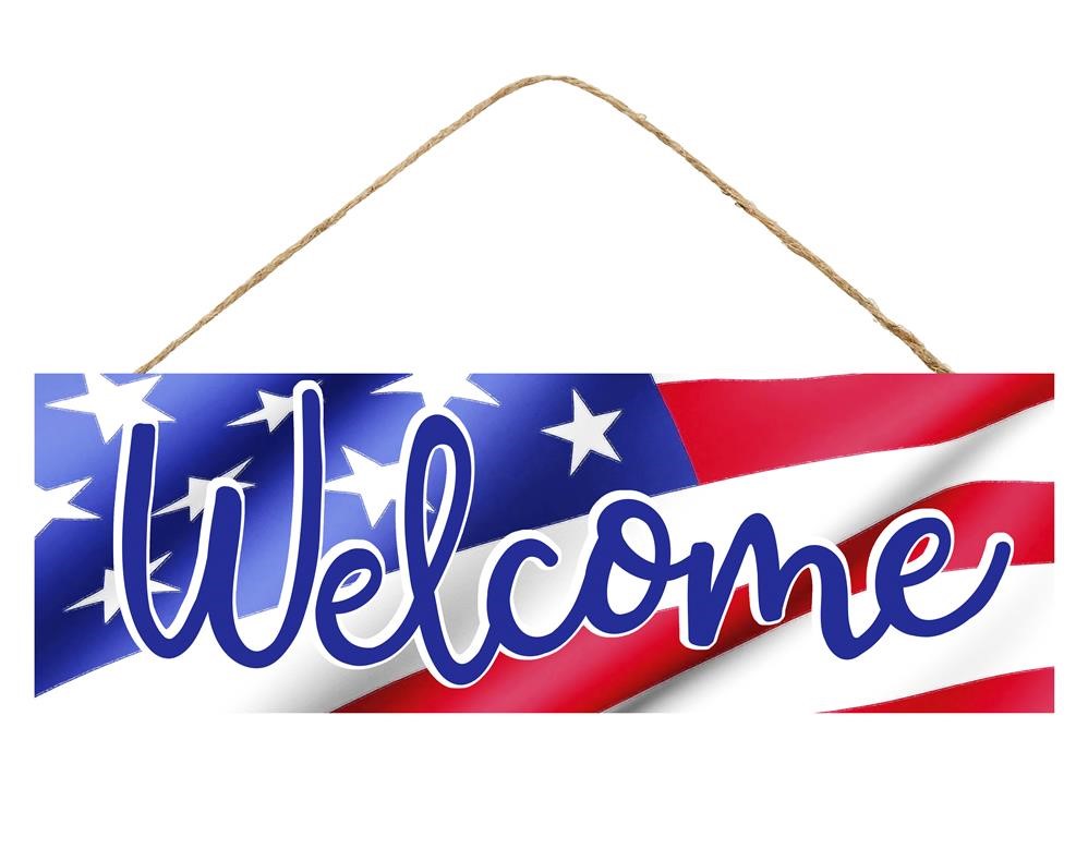 Patriotic Welcome Sign - Designer DIY