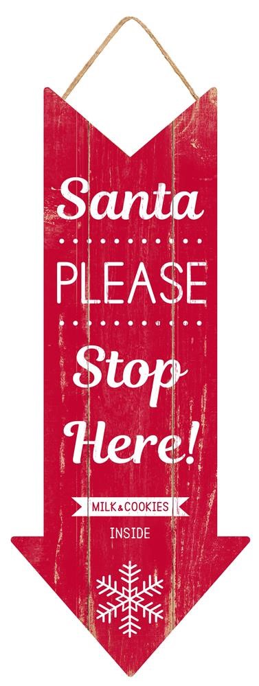 Santa Stop Here Sign - Designer DIY